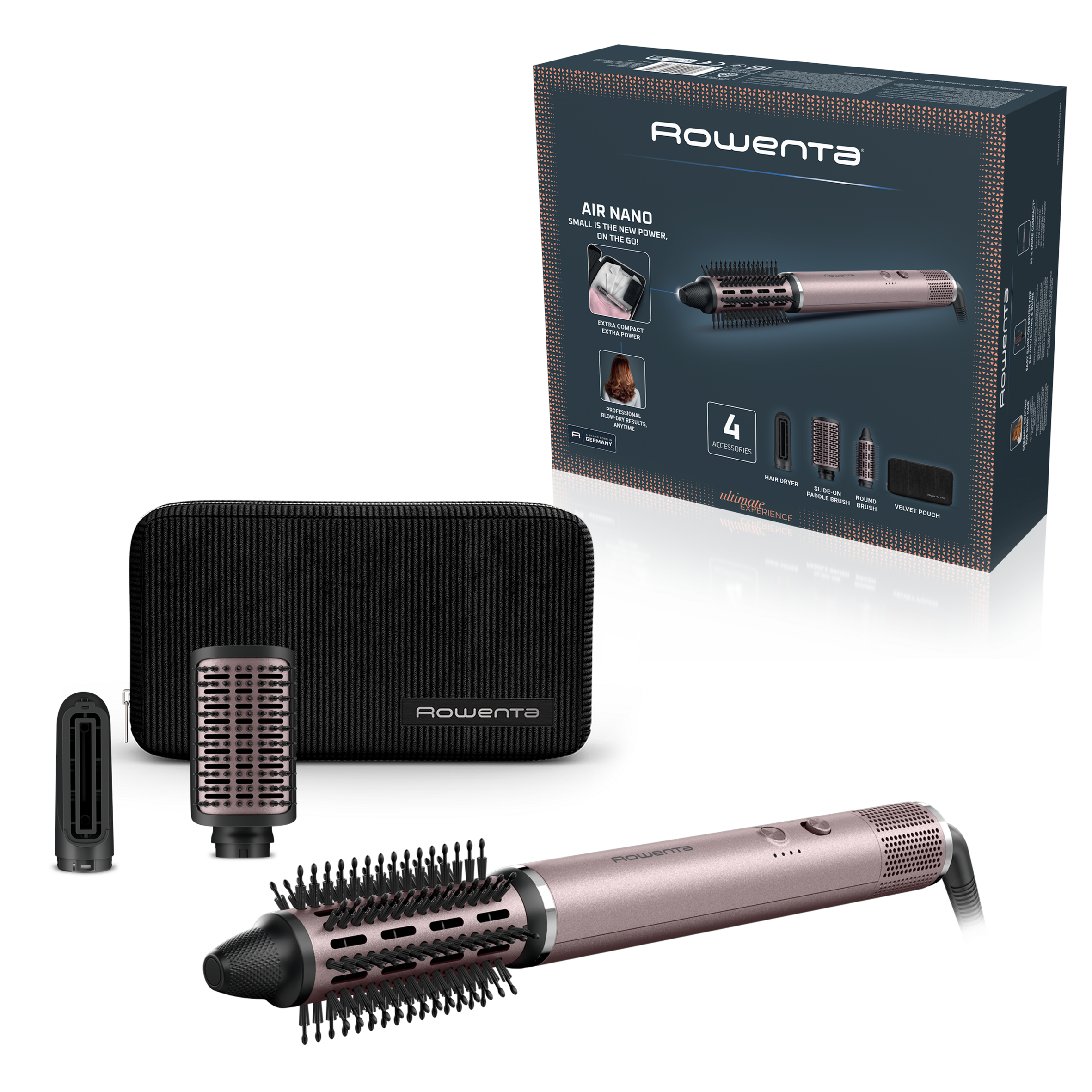 Air Nano UB9B20E0 Brosse soufflante multistyler - 3 niveau de vitesses/températures - Léger et Compact