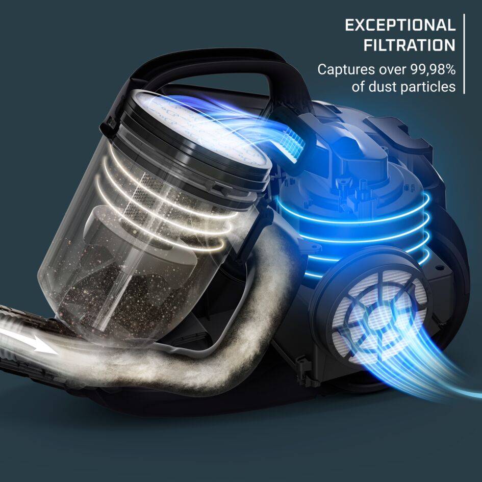 RECONDITIONNE - Swift Power Cyclonic RO2933EA Aspirateur sans sac - 750W - 79dB