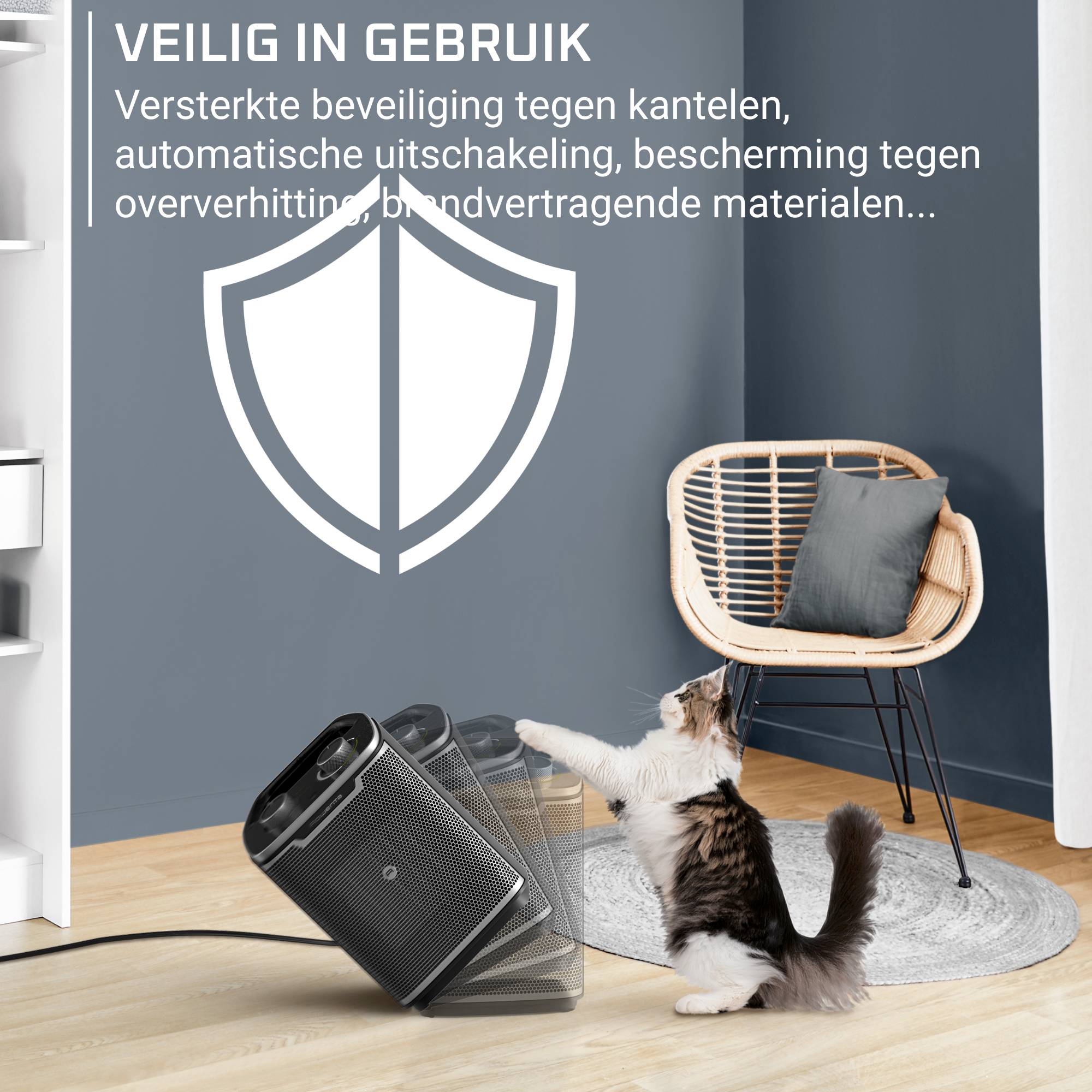 Intense Comfort + SO9330F0 Elektrische verwarming - 2000 W - Energiezuinig
