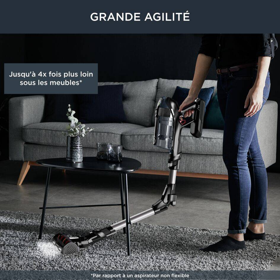 X-Force Flex 14.60 RH9958WA Aspirateur balai - 200 AirWatts - 70 min d'autonomie - 0,9L