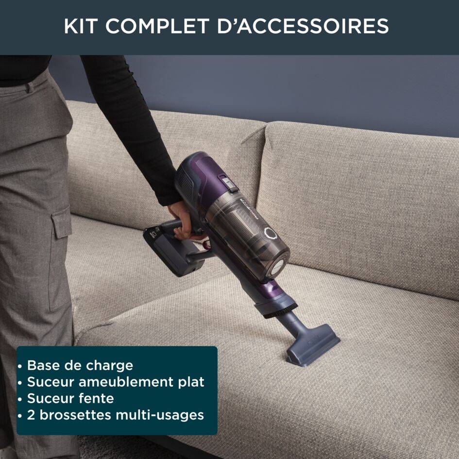 X-Pert 6.60 RH6838 Aspirateur balai - 23 AirWatts - 45 min d'autonomie - 0,55L