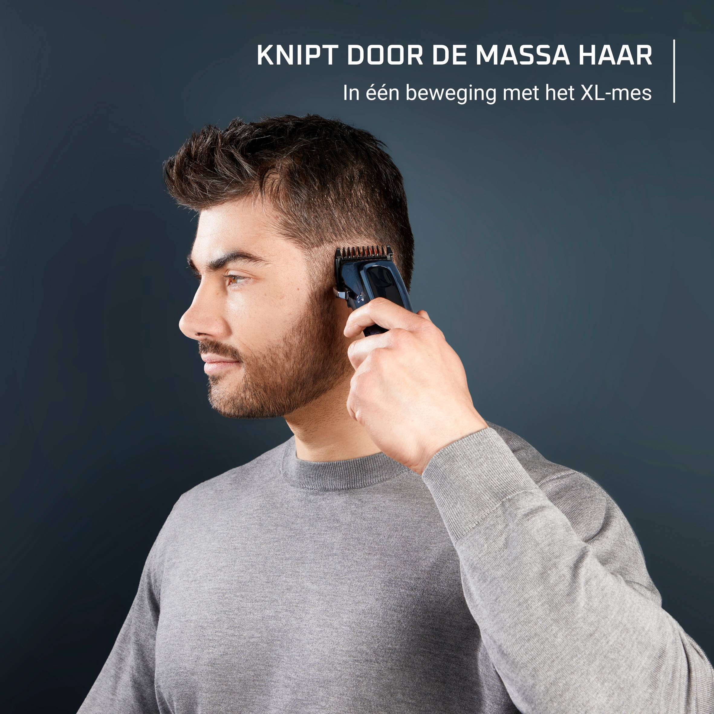 Barber Experience TN1551 Haartondeuse + baardtrimmer - XL-mes