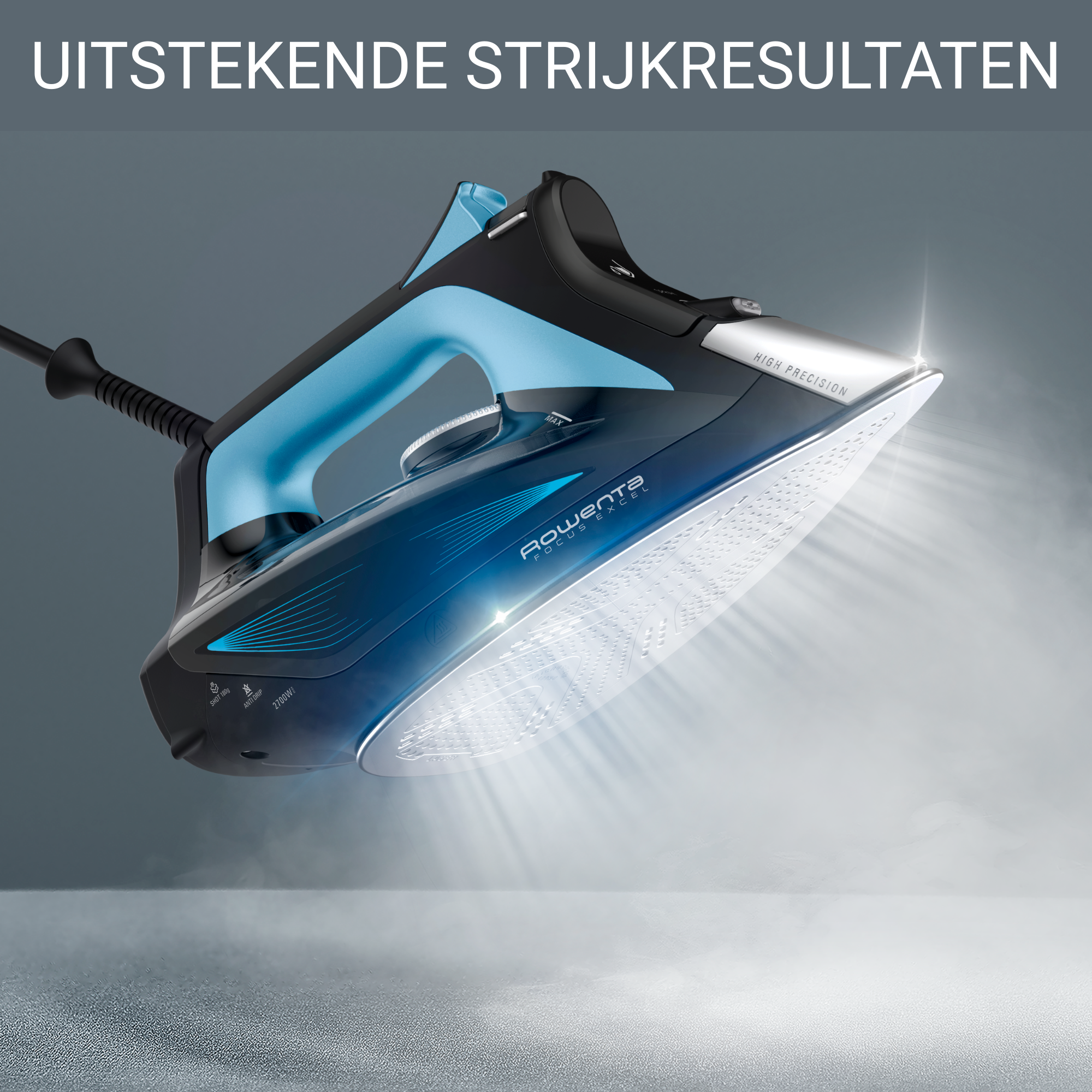 Focus Excel DW5310 Stoomstrijkijzer - 2.700W - 180 g/min shot - 300ml
