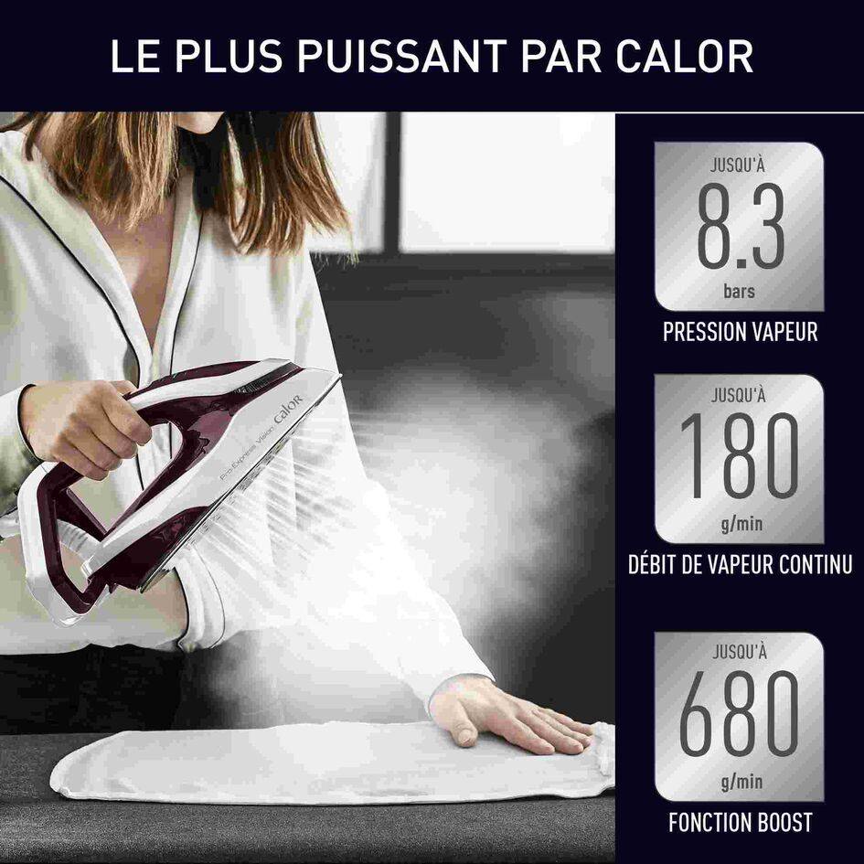 Pro Express Vision GV9810 Centrale vapeur - 8,3 bars - Pressing 680 g/min - 5 préréglages