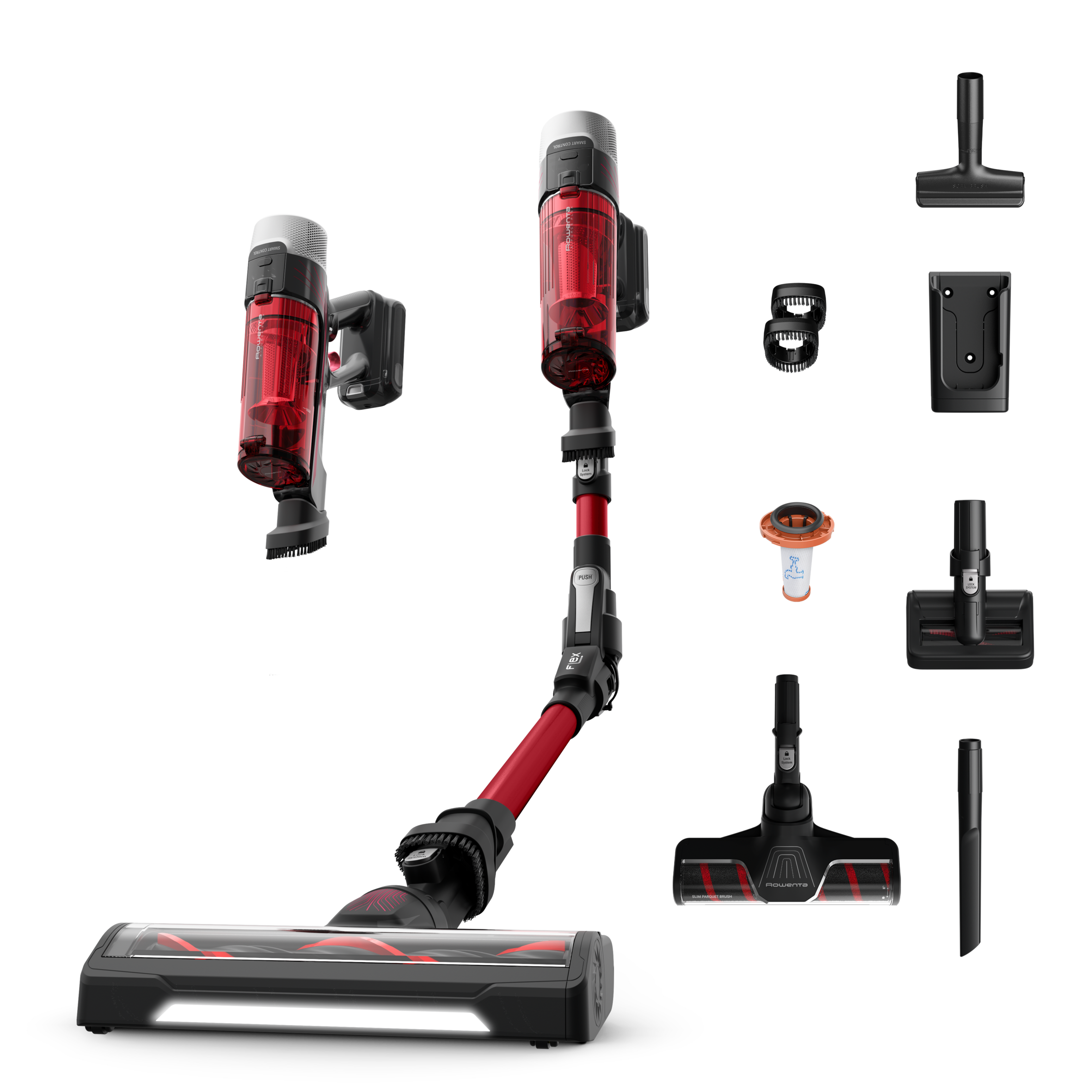 X-Force Flex&nbsp;9.60 Complete RH2099 Aspirateur balai - 100 Air Watts - 45 min - Brosse Parquet