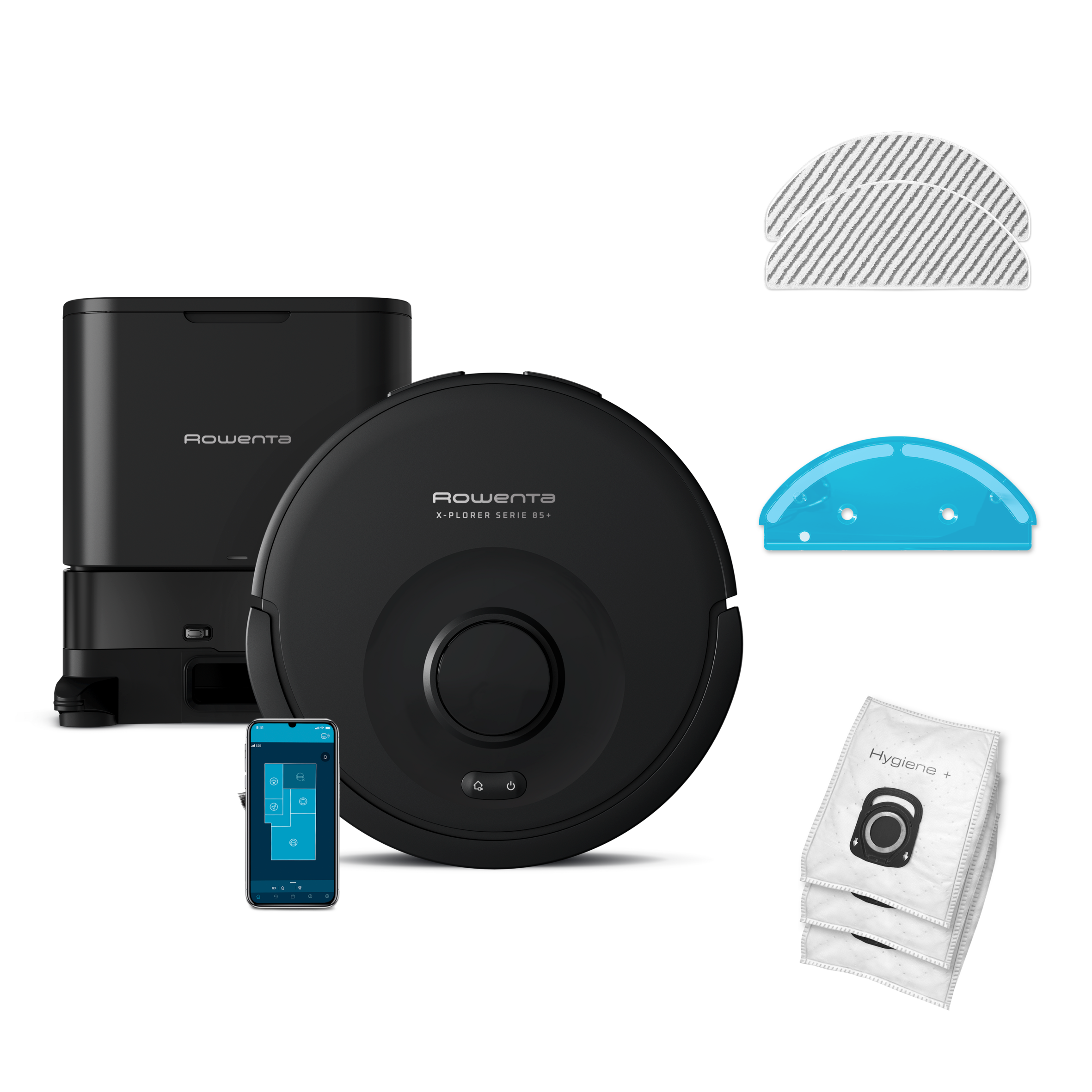 X-Plorer Serie 85+ RR87D5 Aspirateur robot avec station - 6.000Pa - Détection laser à 360°