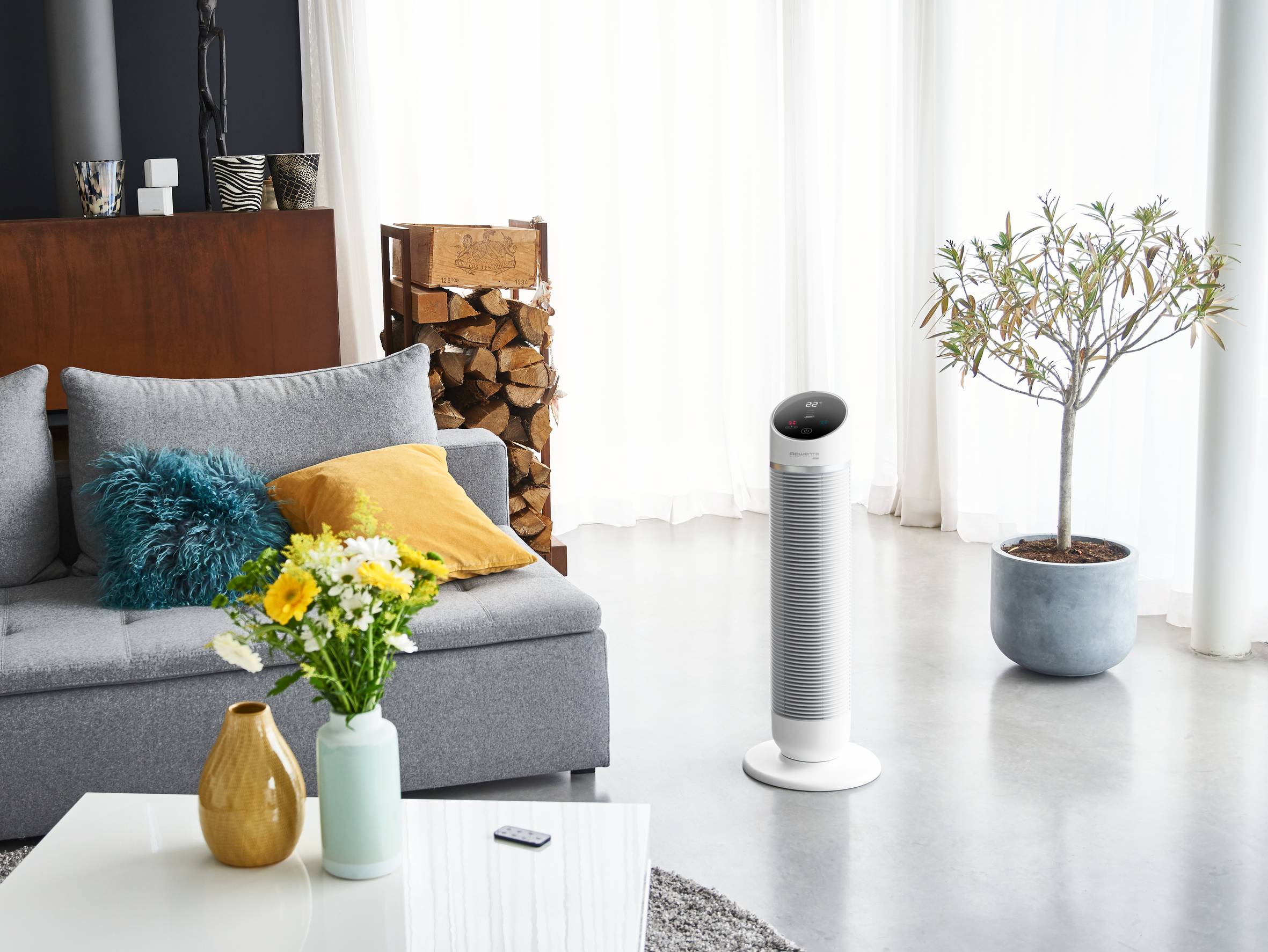 RECONDITIONNE - Silent Comfort 3-IN-1 HQ8120 Chauffage & ventilateur - 2.400W - 10 vitesses ventilateur + 3 vitesses chauffage