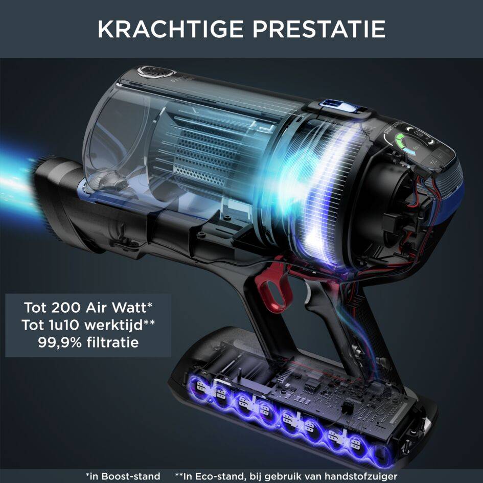 X-Force Flex 14.60 Aqua RH99C0 2-in-1 Steelstofzuiger - 200 AirWatt - 70 min autonomie - 0,9L