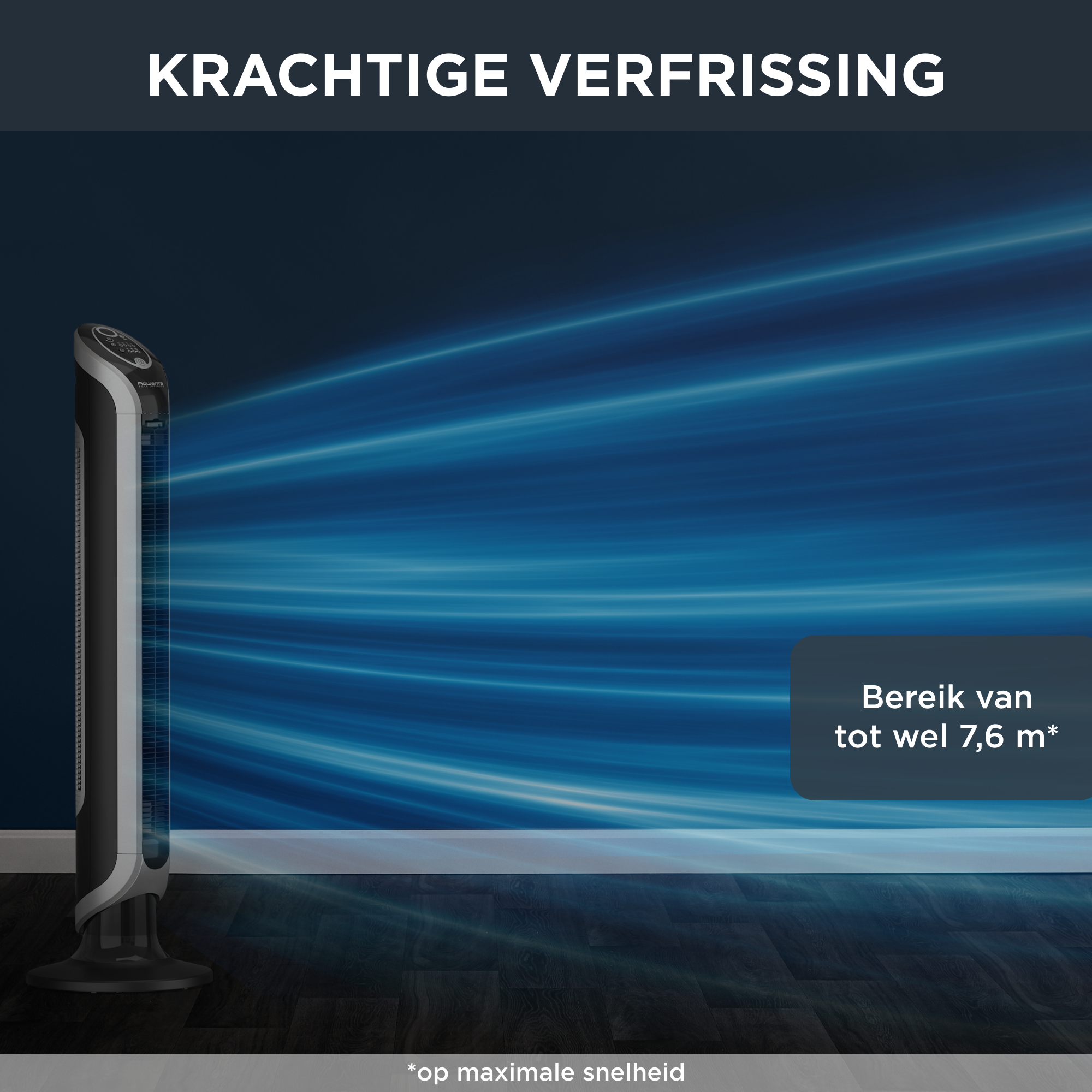 Eole Infinite VU6670 Kolomventilator - Luchtsnelheid: 3,0 m/sec - 3 snelheden - Stil: 43 d(B)