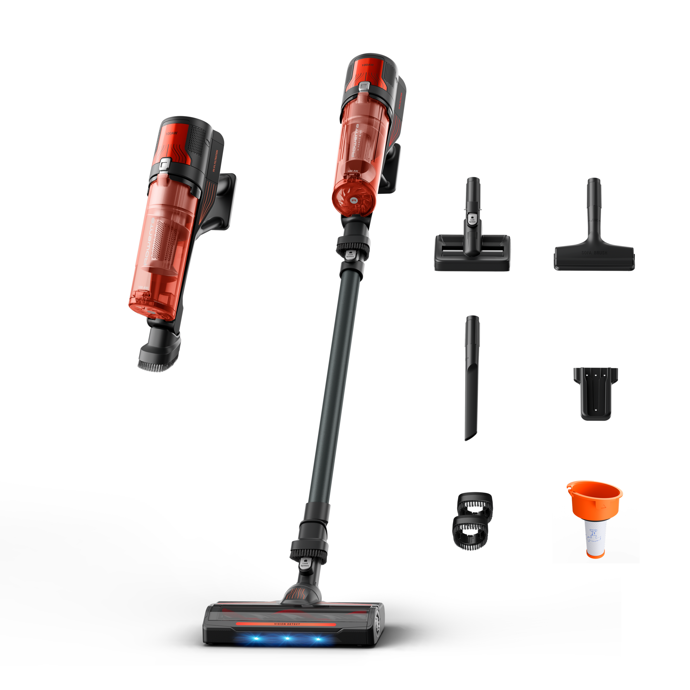 X‑Force 8.80 RH1871E0 Aspirateur balai - 100 AirWatts - 45 min d'autonomie