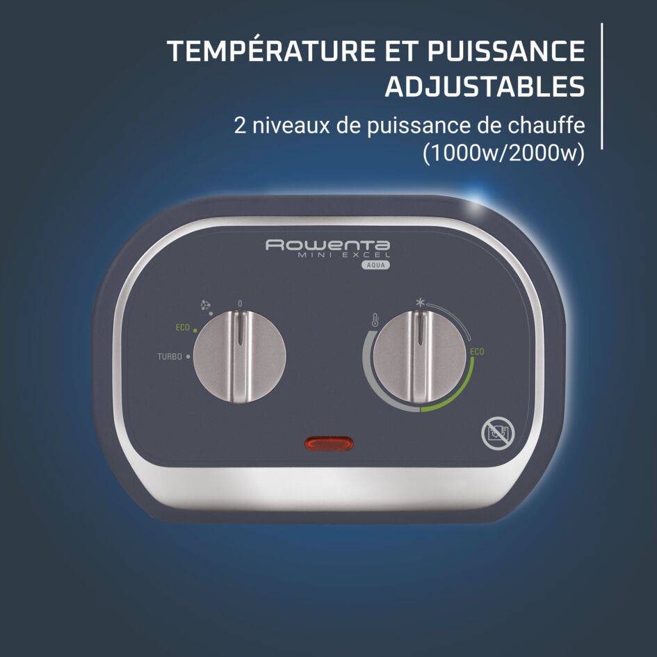 Mini Excel Aqua SO9281  Chauffage électrique pour salle de bain - 2.000W - 2 vitesses