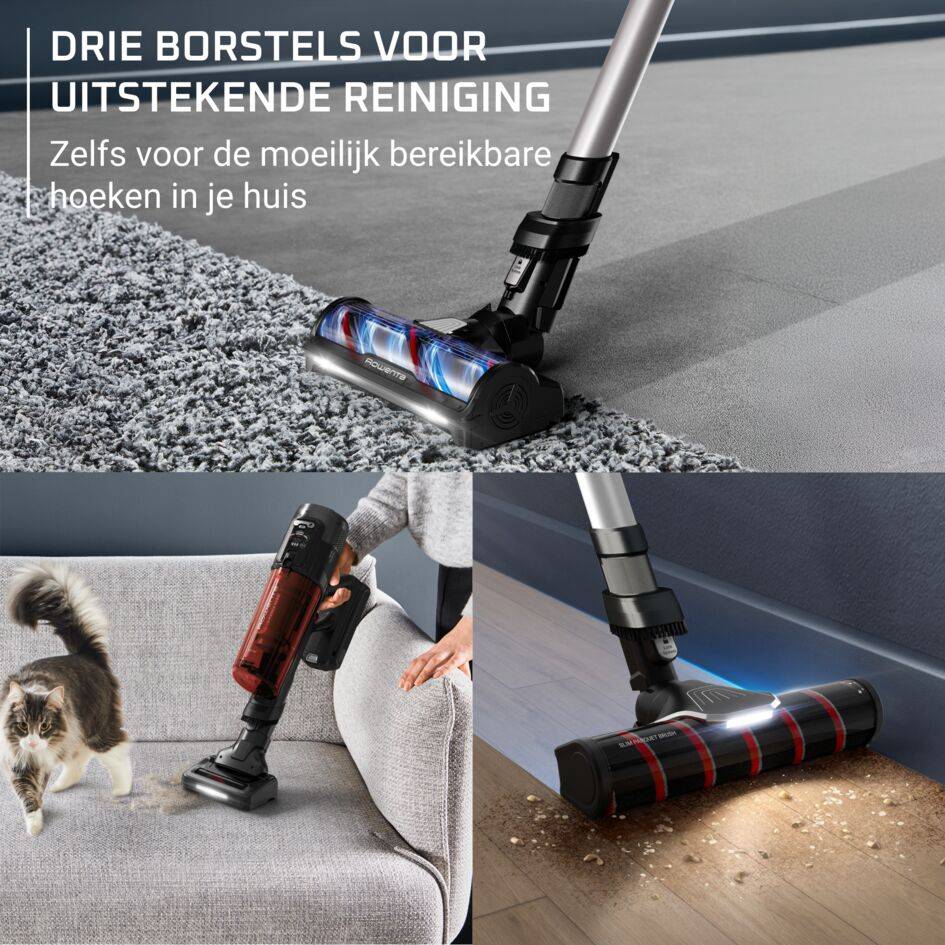 X-Force Flex 13.60 Complete RH9A93E0 Steelstofzuiger - 150 AirWatts - 60 min autonomie - Huisdiermodel