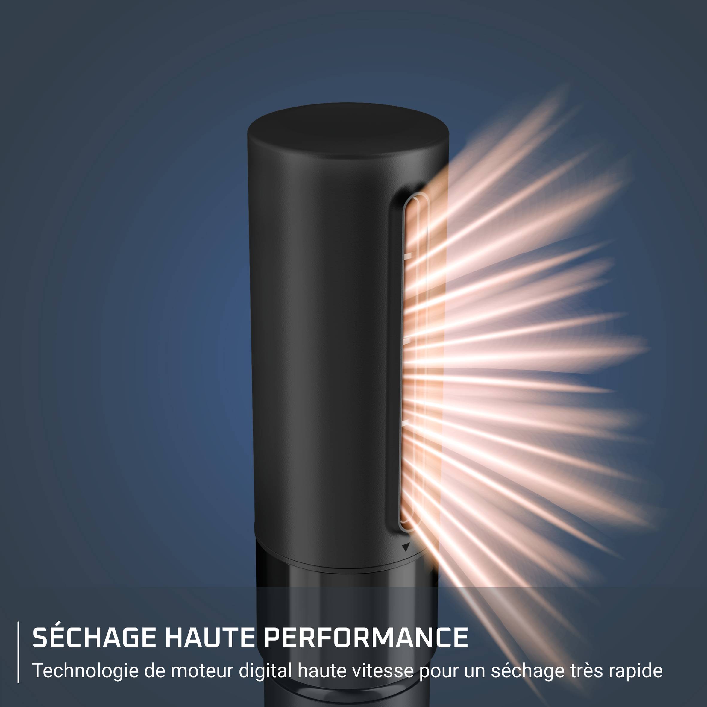 Air Shape UB9820 Brosse soufflante multistyler - 3 niveau de vitesses/températures - Ceramique