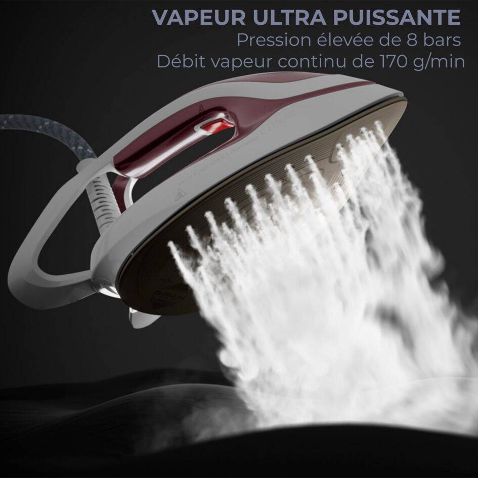 Pro Express Ultimate, Pression 8 bars, Débit vapeur 170 g/min