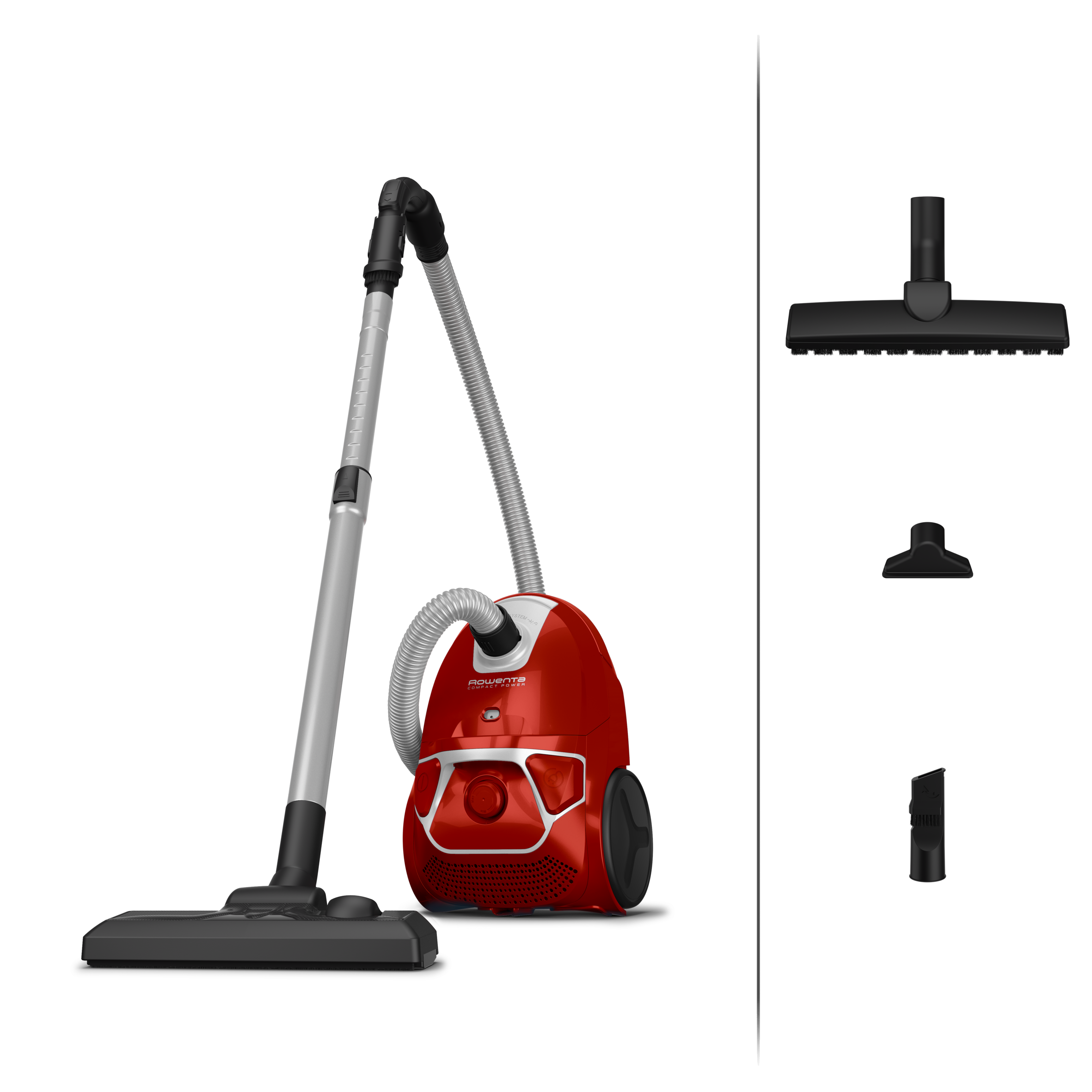 RECONDITIONNE - Compact Power RO3953 Aspirateur avec sac - 750W - 79dB - Brosse parquet