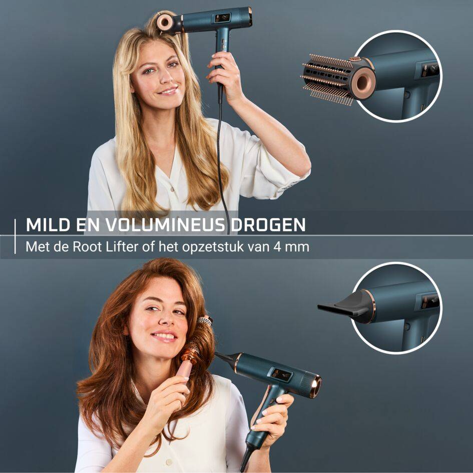Maestria For You HY9430E0 Haardroger met geïntegreerd scherm - 1800W + 6 accessoires