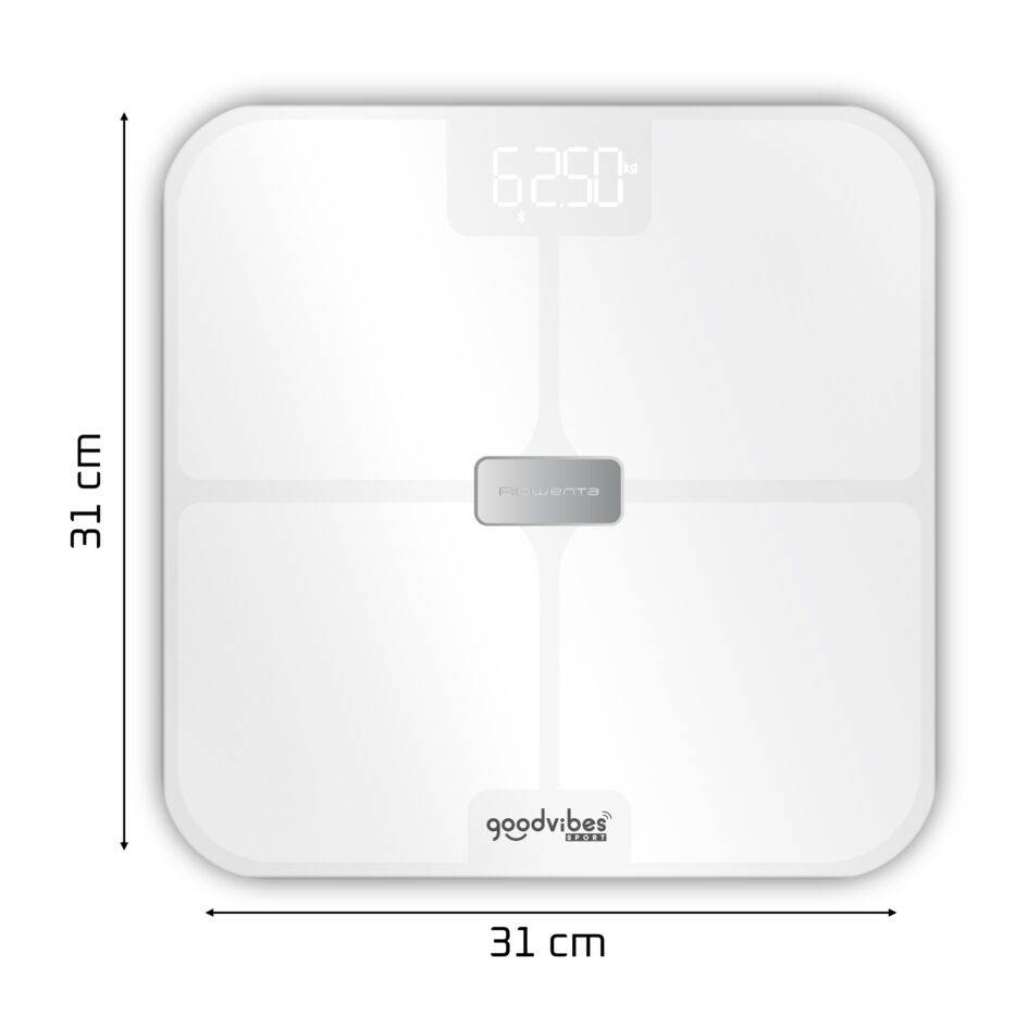 Goodvibes Sport&nbsp;2.0 BR9740F0 Pèse-personne connecté - Application intuitive - 17&nbsp;indicateurs - 180kg