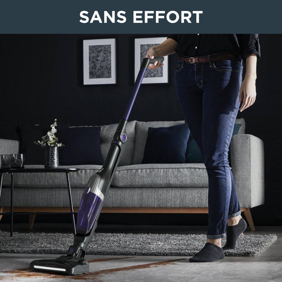 X-Trem Compact 2-en-1 RH1238 Aspirateur balai - 16,8V - 40 min d'autonomie - 0,4L