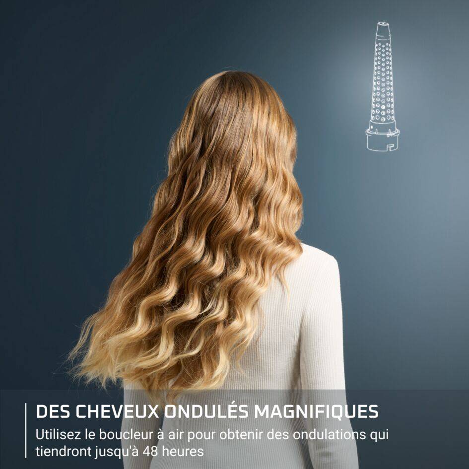 Air Shape UB9820 Brosse soufflante multistyler - 3 niveau de vitesses/températures - Ceramique