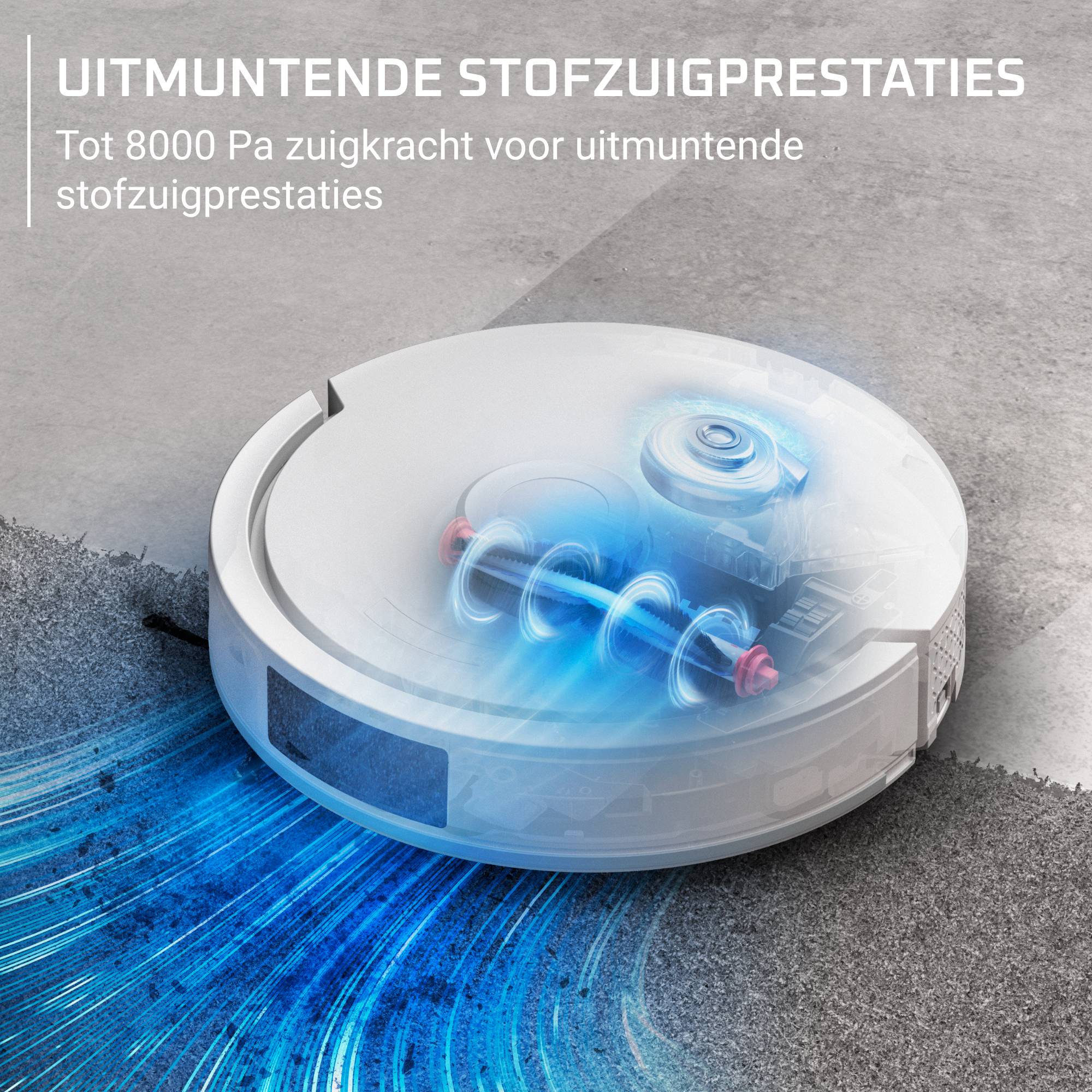 X-Plorer Serie 380+ RR89U7E0 Robotstofzuiger met automatisch leegstation - 8.000 Pa - Allergie & Huisdieren model