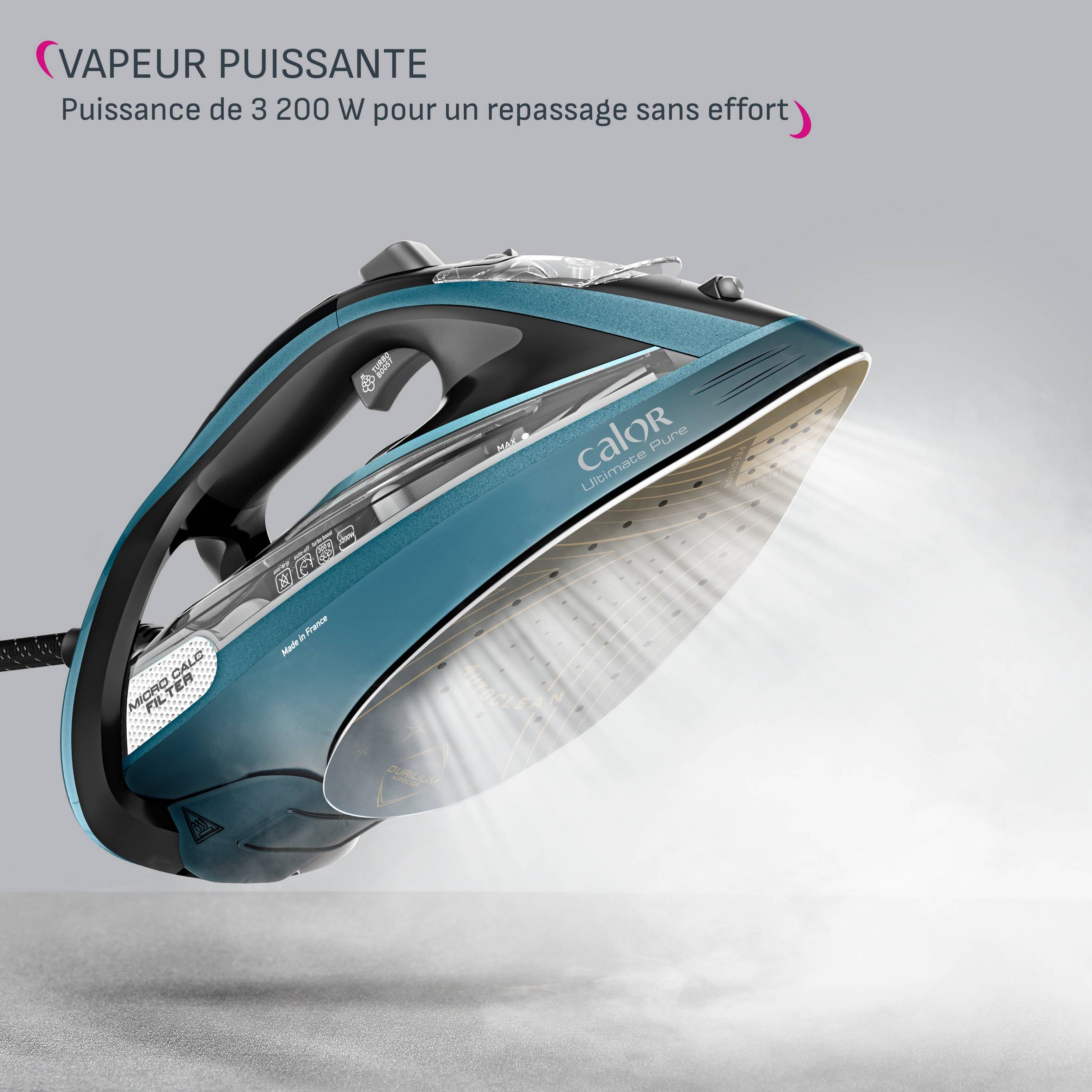 Ultimate Pure FV9851C0 Fer à Repasser Vapeur - 3200W - Pressing 300 g/min - 350mL