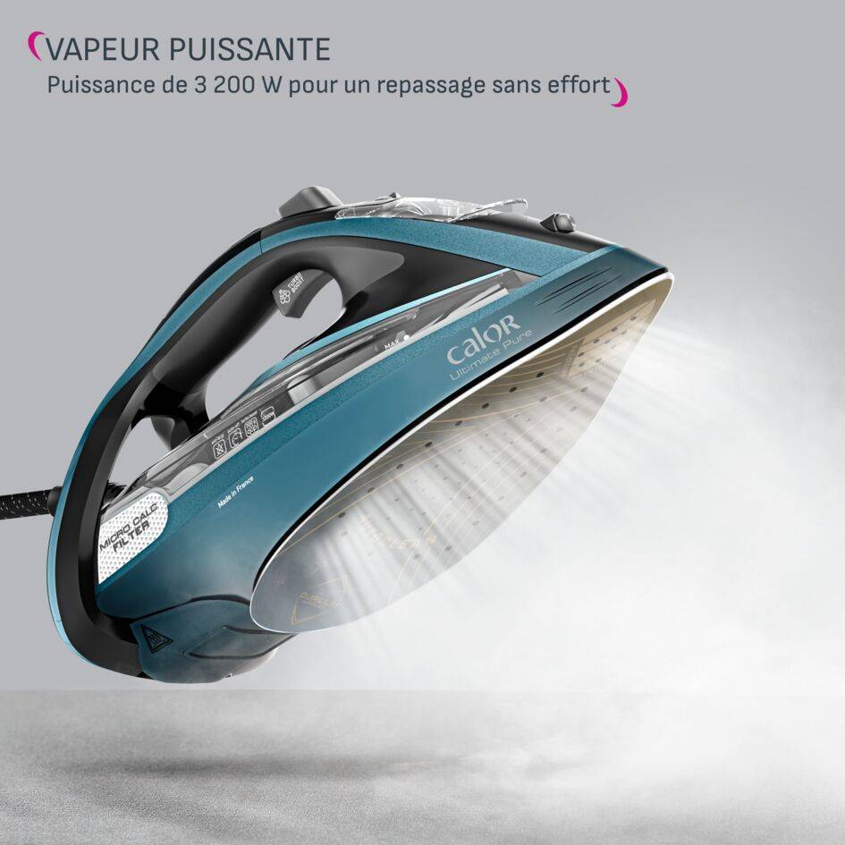 Ultimate Pure FV9851C0 Fer à Repasser Vapeur - 3200W - Pressing 300 g/min - 350mL