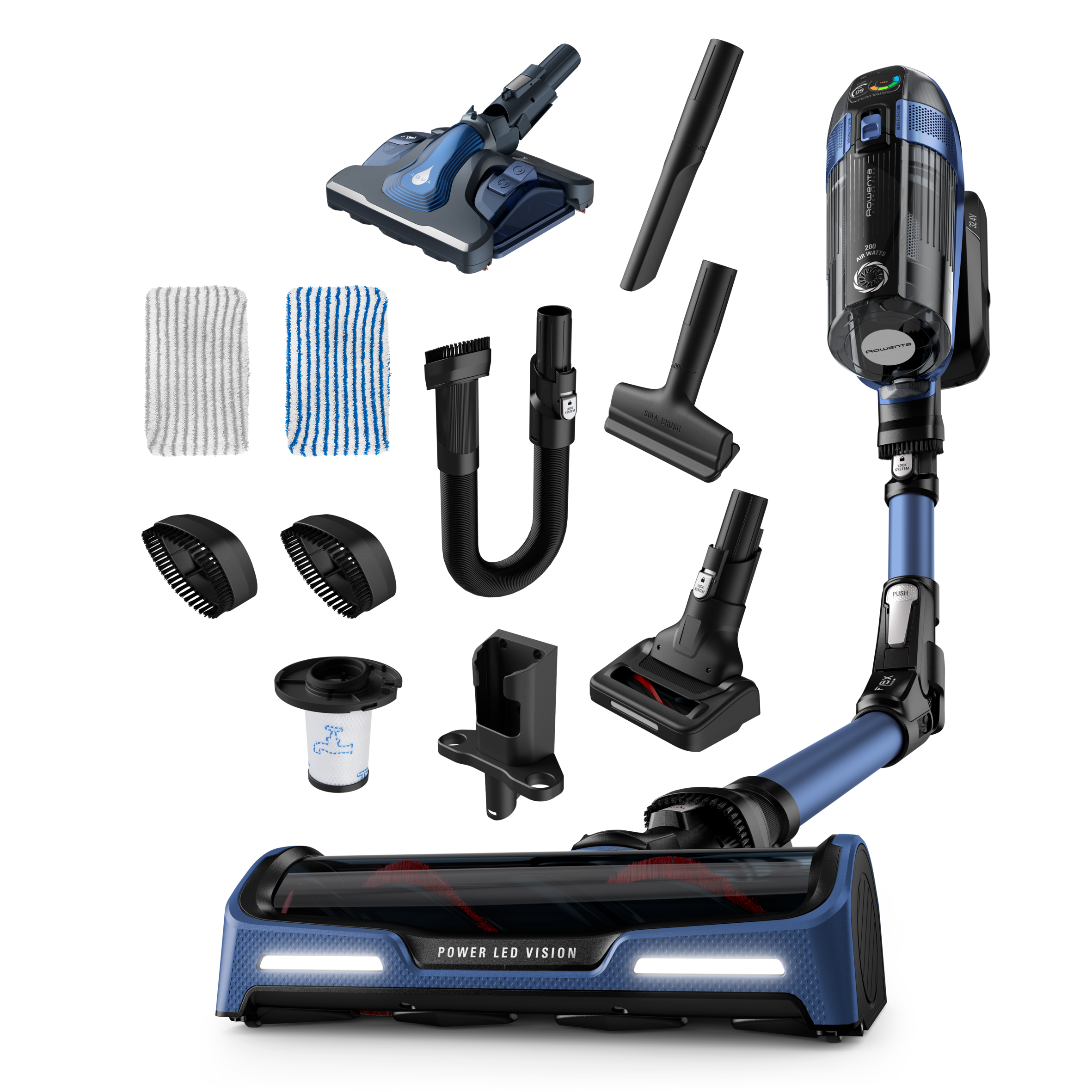 X-Force Flex 14.60 Aqua RH9990 Aspirateur balai 2-en-1