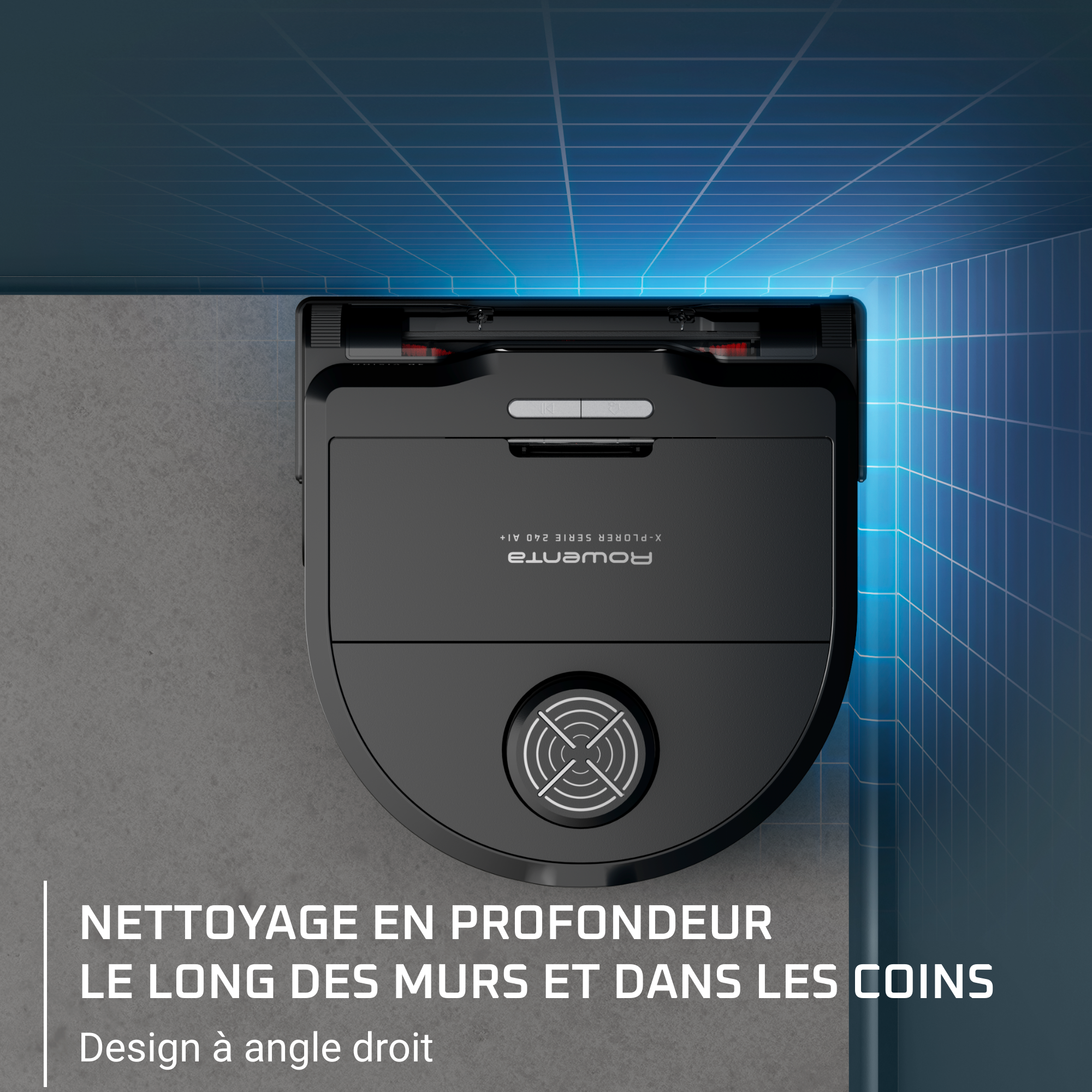 X-Plorer Serie 240+ AI RR9695 Aspirateur robot avec station de vidage automatique - 8.000Pa - Technologie: Caméra + Laser