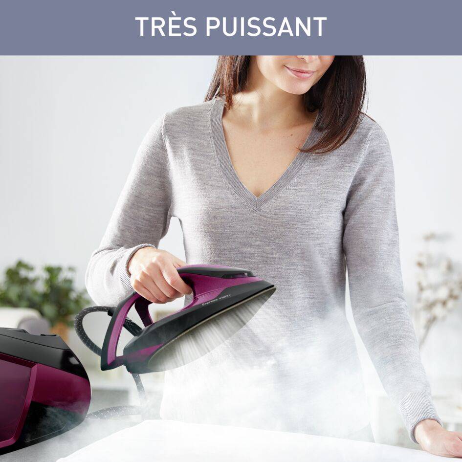 Express Vision SV8152 Centrale vapeur - 6,9 bars - Pressing 480 g/min - Technologie sans réglage