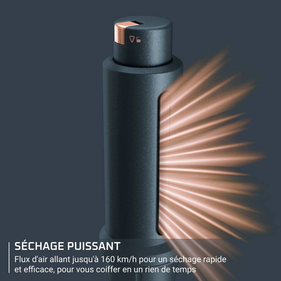 Air Rotate UB9920 Brosse soufflante rotative - 2 brosses 50mm et 38mm - 8 combinaisons de vitesse et température