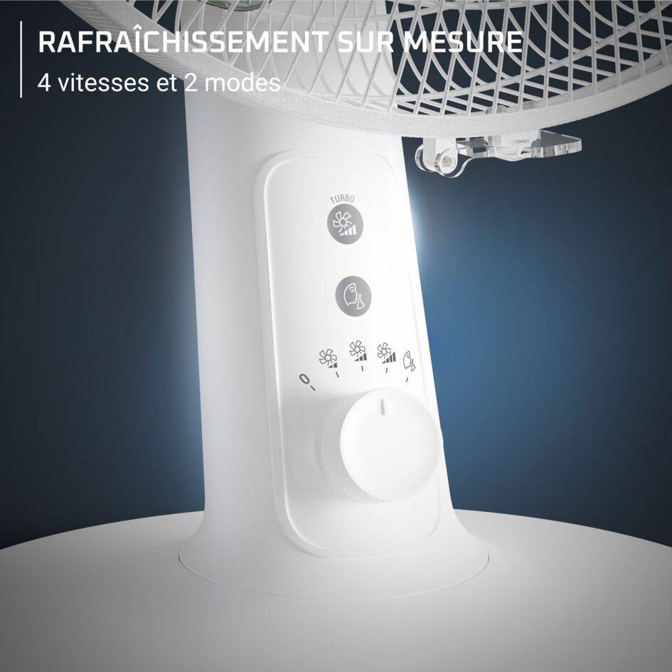 Turbo Silence Extreme VU2740 Ventilateur de table - Débit d'air : 43 m³/min - Ultra-silencieux : 32 d(B)
