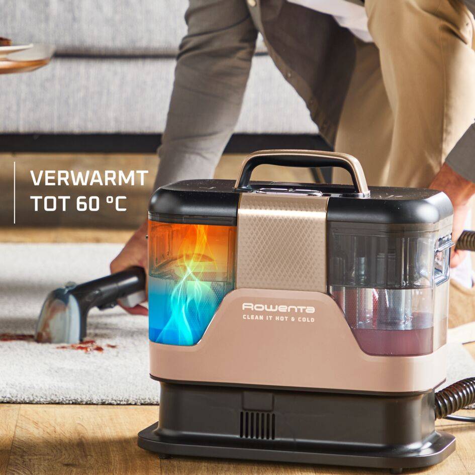 Clean It Hot & Cold IN7021F0 - Tapijtreiniger - Vlekkenreiniger - 5 accessoires