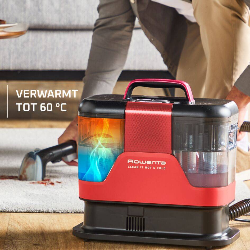Clean It Hot & Cold IN7020F0 Tapijtreiniger - Vlekkenreiniger - 4 accessoires