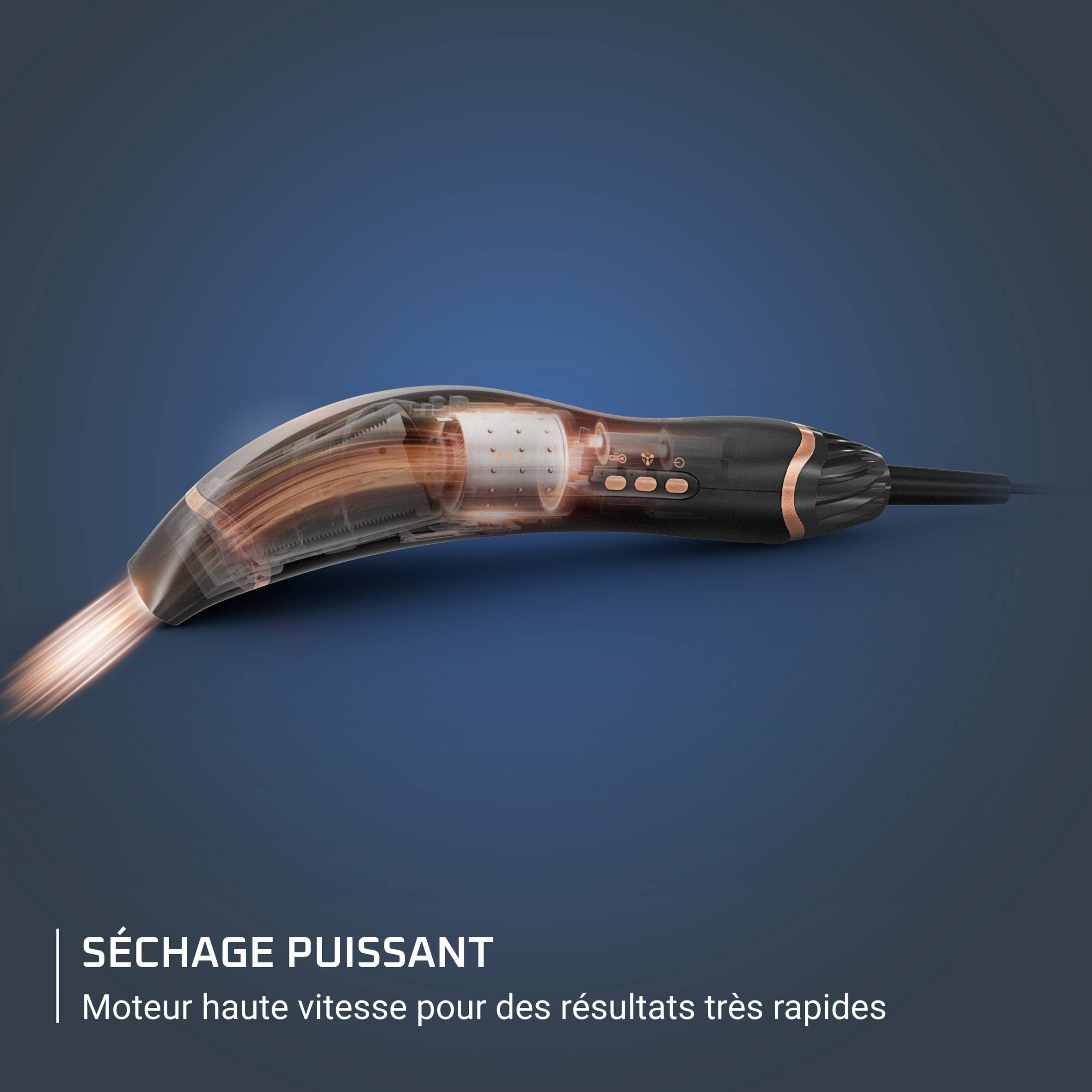 Air Motion CF8C20 Sèche-cheveux - Design ergonomique et léger - Effet Coanda