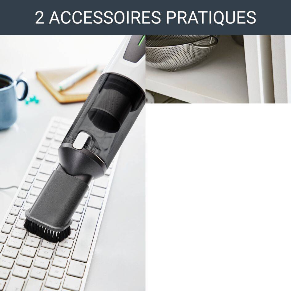 X-Touch AC9736 Aspirateur à main - 7,4V - Station d'accueil