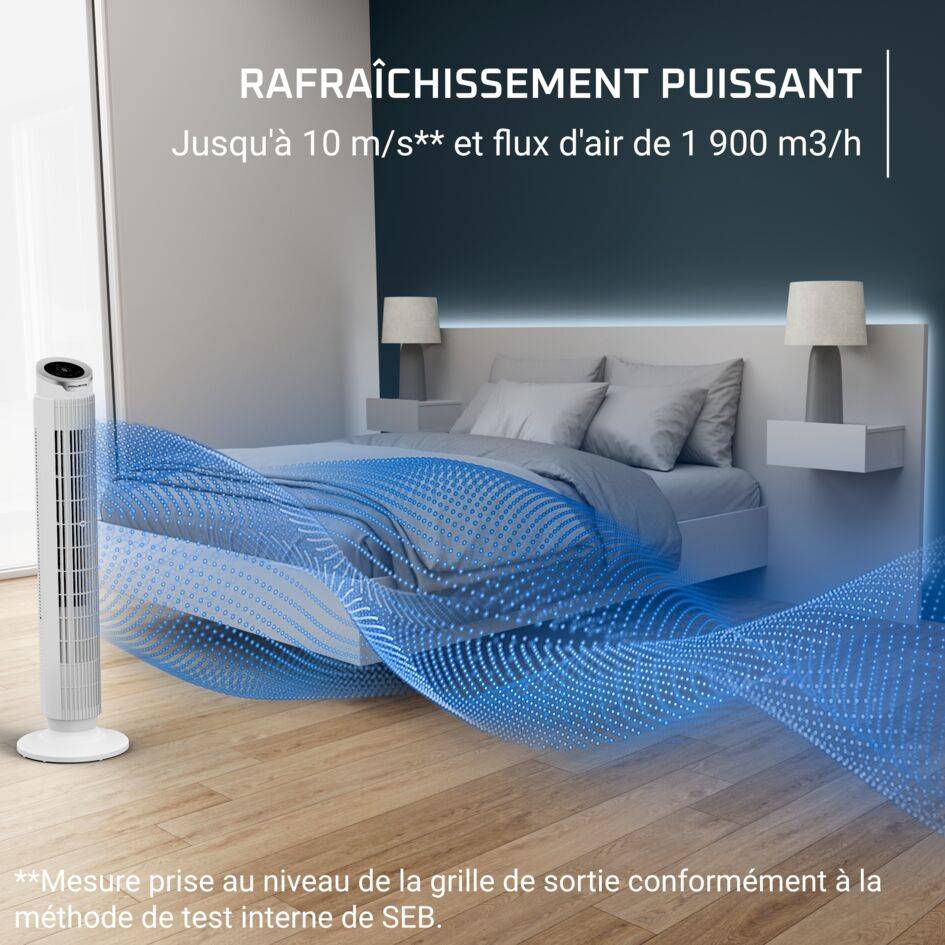 Eole Silence Force, Ventilateur tour, Rafraîchissement intense, Silencieux
