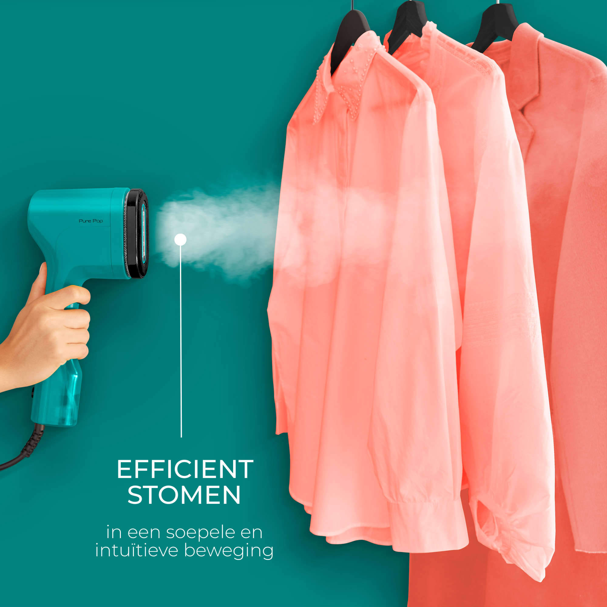 Pure Pop DT2024 Kledingstomer - 1.300W - 20 g/min stoomdebiet