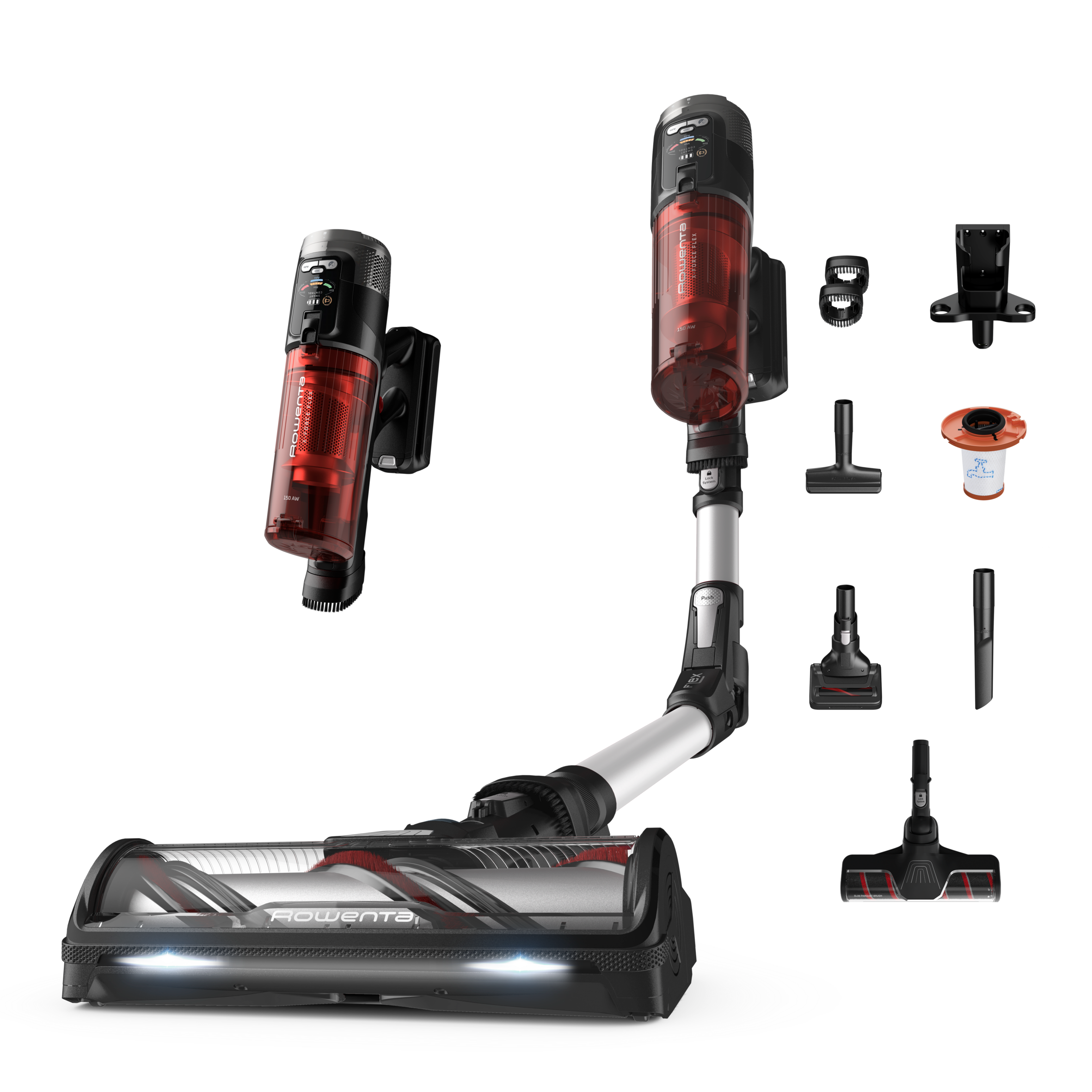 X-Force Flex 13.60 Complete RH9A93E0 Steelstofzuiger - 150 AirWatts - 60 min autonomie - Huisdiermodel