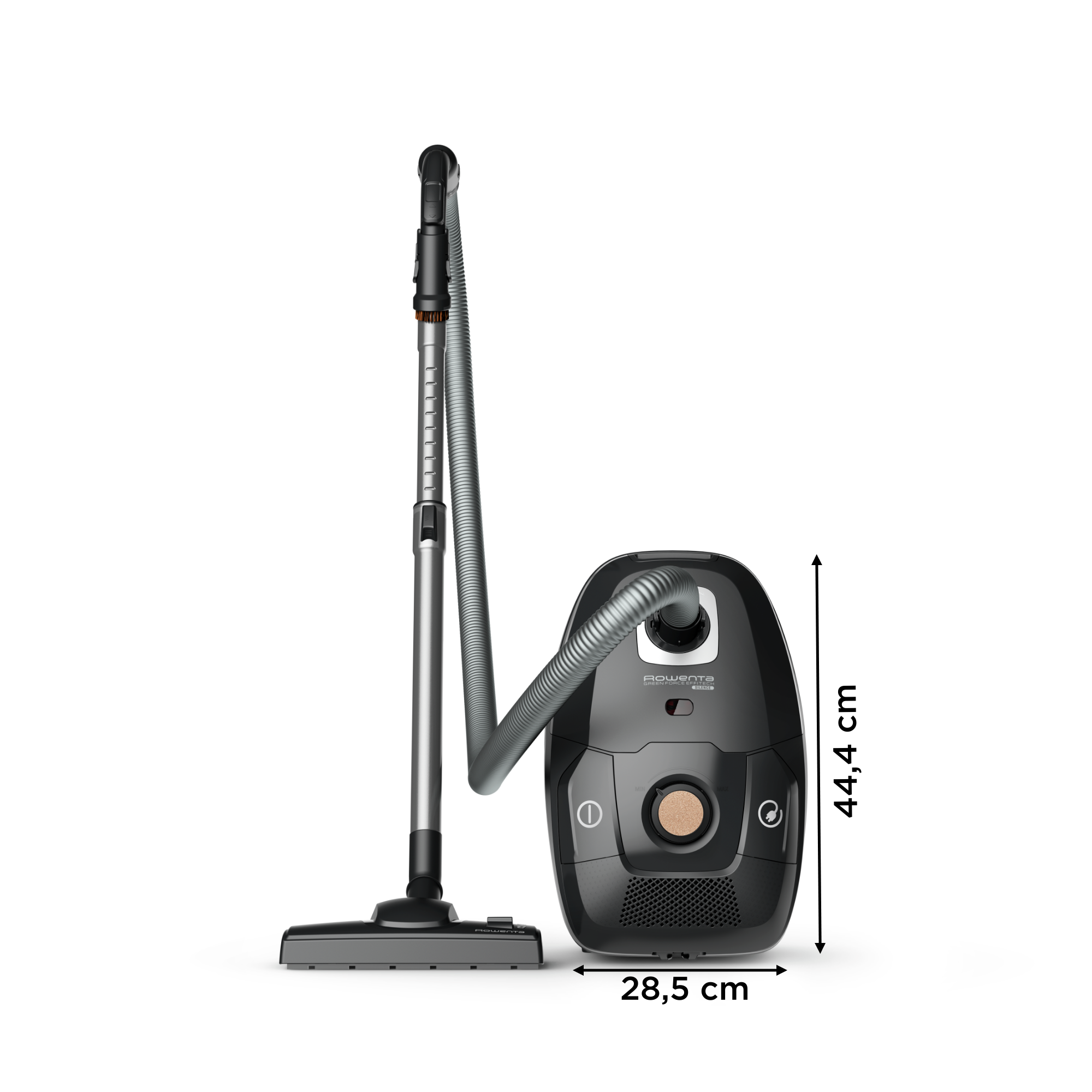Green Force EffiTech Silence RO6189 Aspirateur avec sac - 400W - Silencieux : 64dB - Brosse parquet + Mini turbobrosse