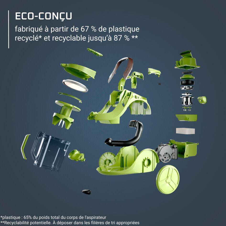Aspirateur sans sac Green Force Cyclonic Max RO7B13EA Rowenta