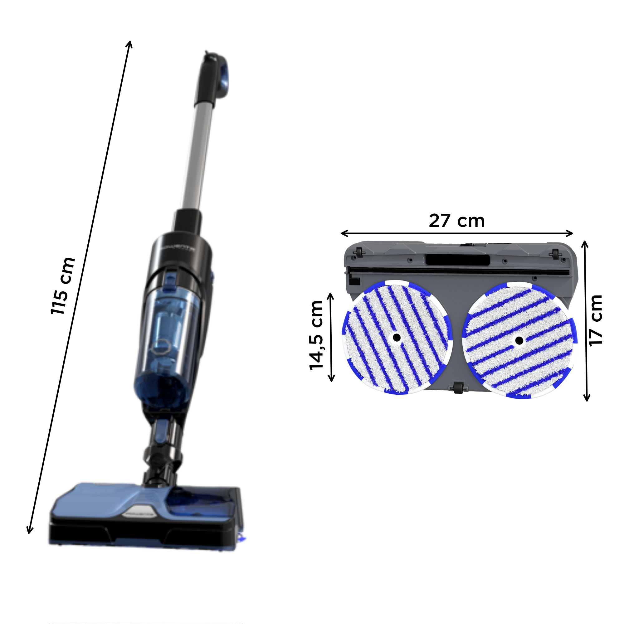 X-Combo Allergy GZ3038 Vloerreiniger - 21,6V - AeroSpin technologie