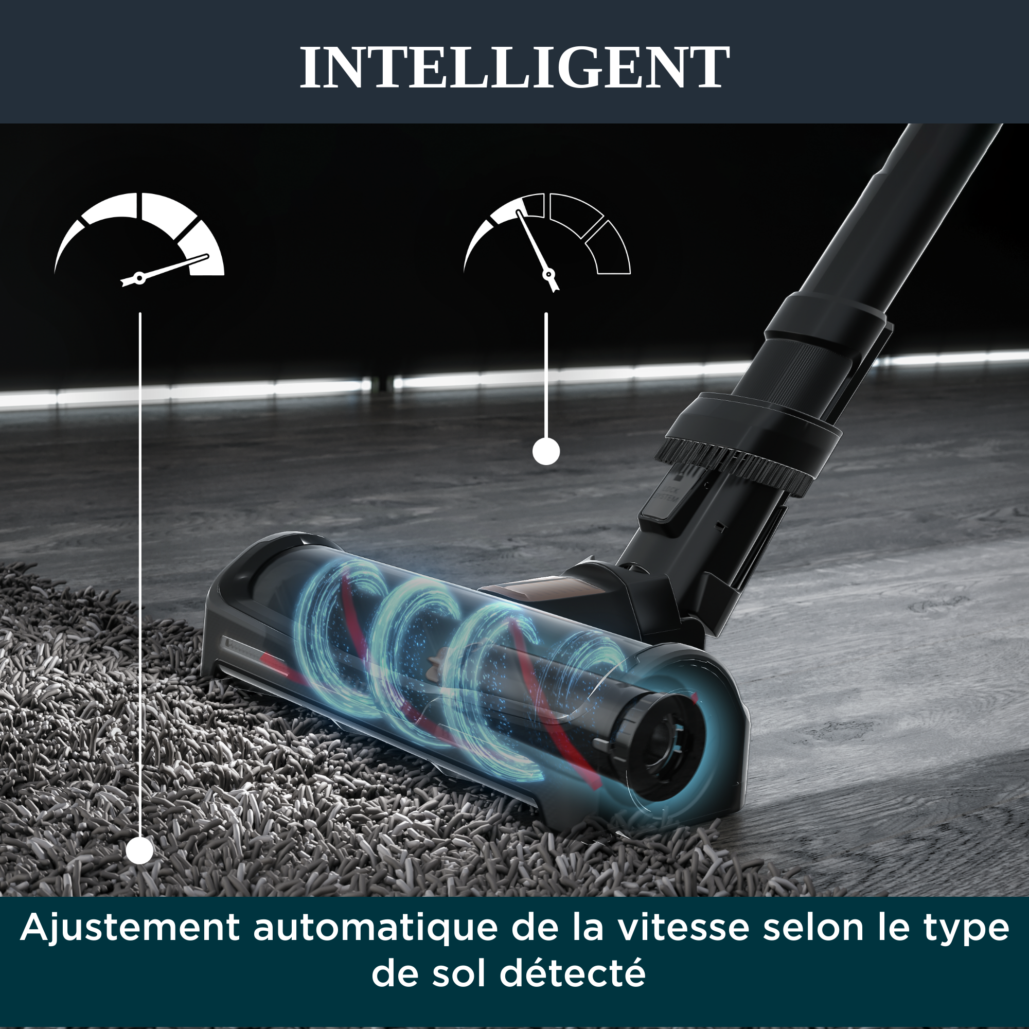 X-Force Flex 15.60 RH99F1 Aspirateur balai - 230 AirWatts - 80 min d'autonomie - 0,9L