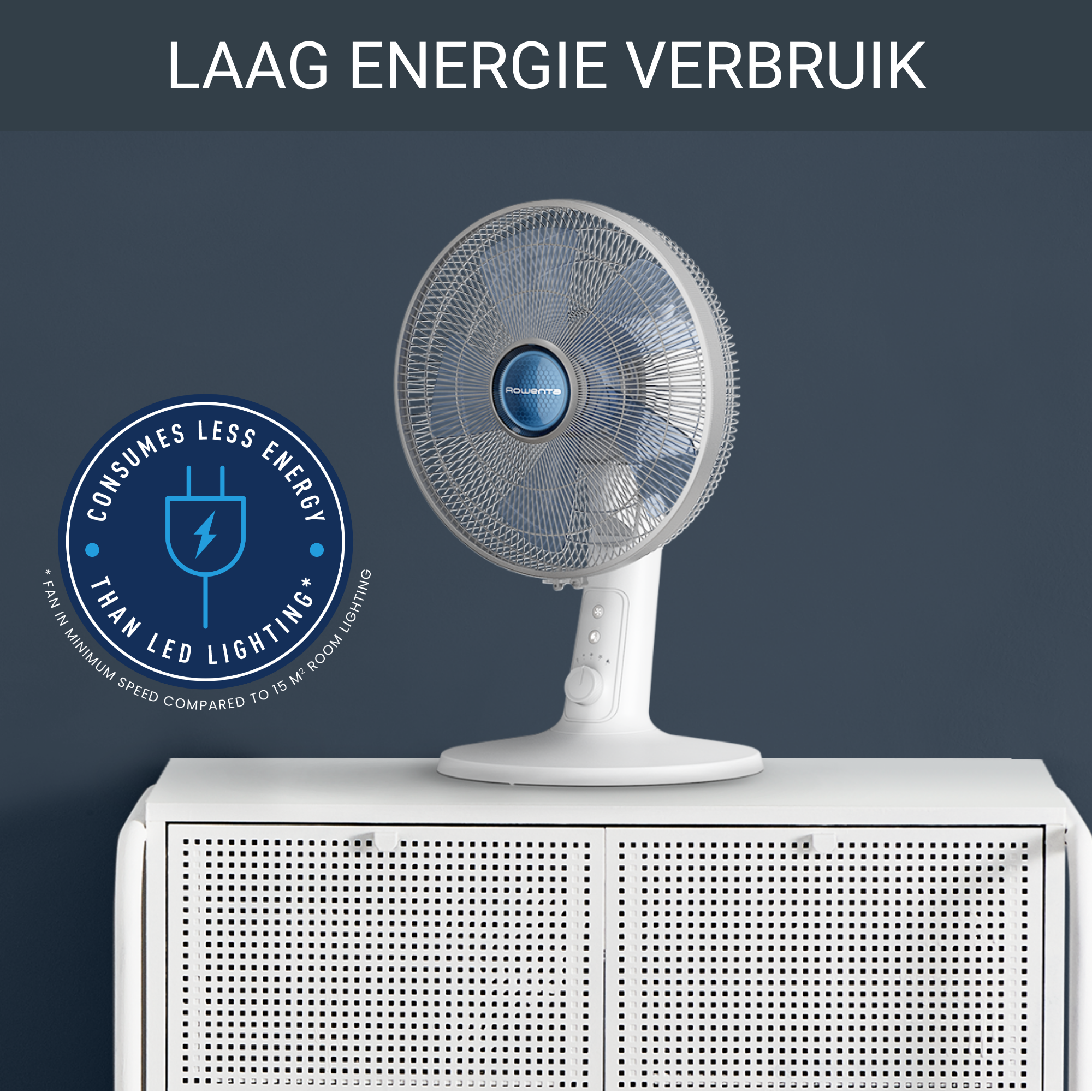 Turbo Silence Extreme+ VU2730 Tafelventilator - 45 m³/min airflow - 4 snelheden - Ultra-stil: 38 d(B)