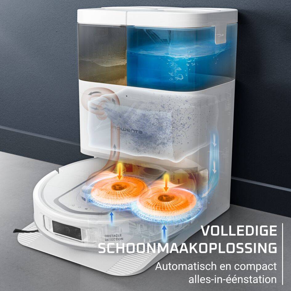 X-Plorer Serie 580 Max RR9547E0 Robotstofzuiger Wet & Dry - Automatisch leegstation - 10.000Pa - Laser technologie