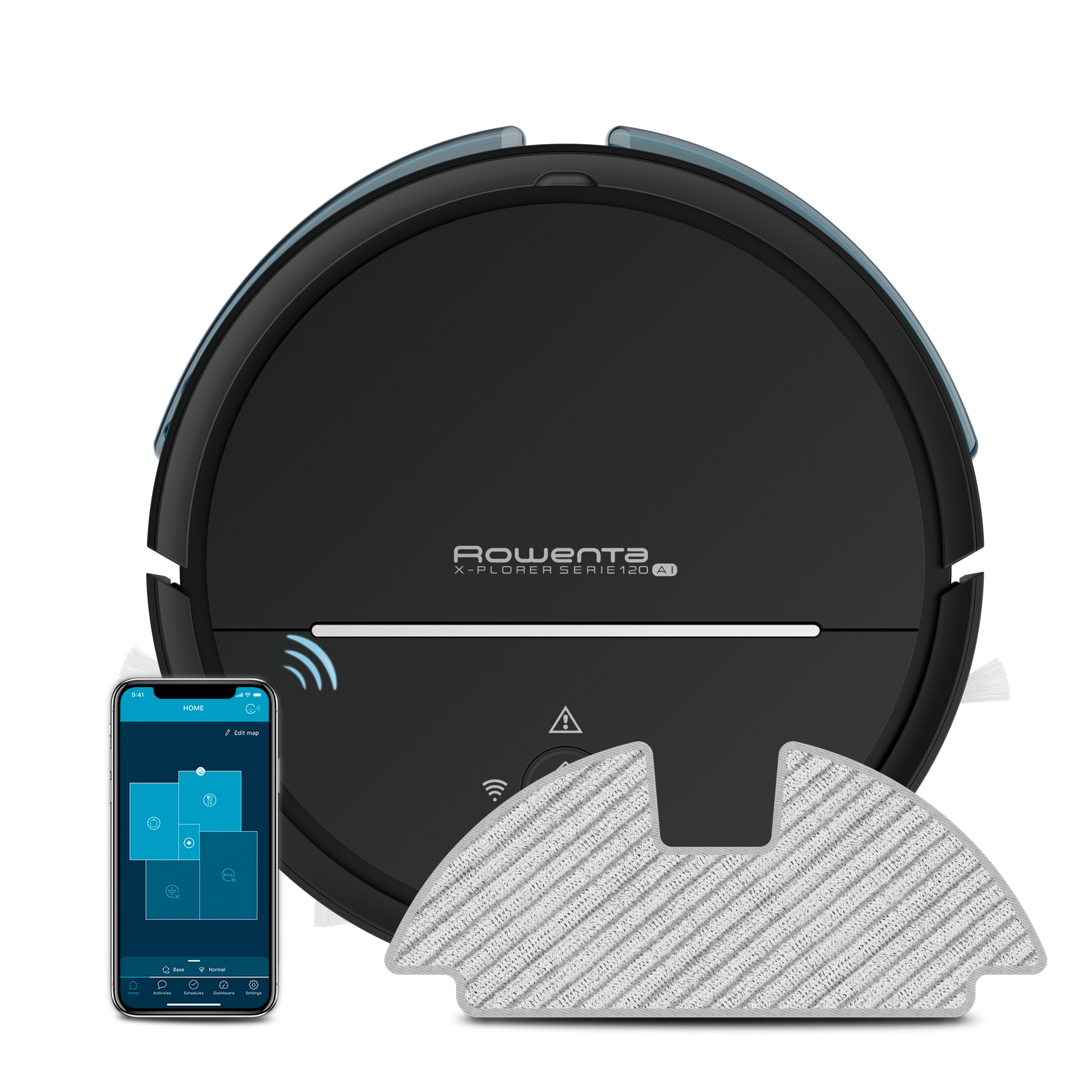 X-Plorer Serie 120 AI RR7875 Aspirateur robot 2-en-1 avec camera + laser - 2700 Pa