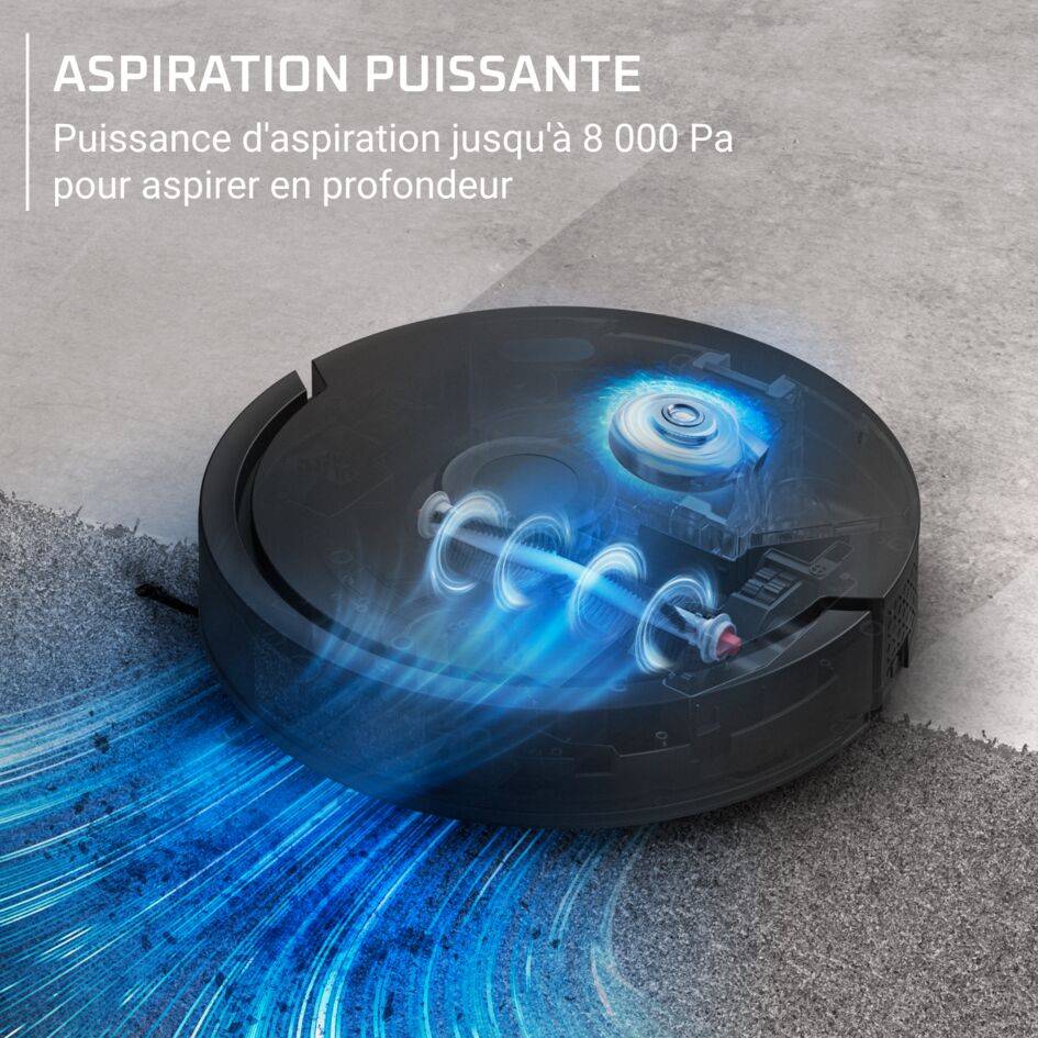 X‑Plorer Série 375+ RR8985E0 Aspirateur robot avec station de vidage automatique - 8.000Pa - Technologie laser à 360°