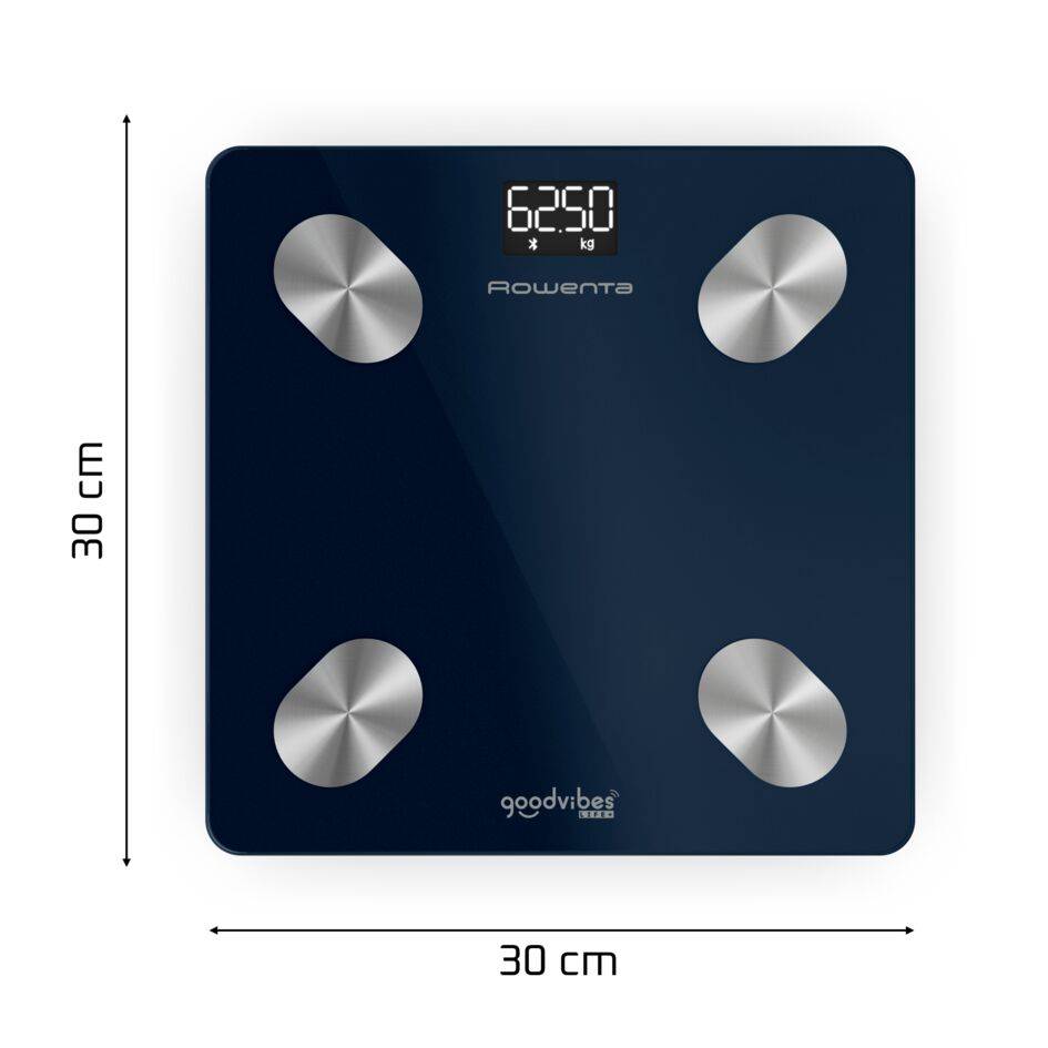 Goodvibes Life +&nbsp;2.0 BR9720F0 Pèse-personne connecté - Application intuitive - 15&nbsp;indicateurs - 180kg