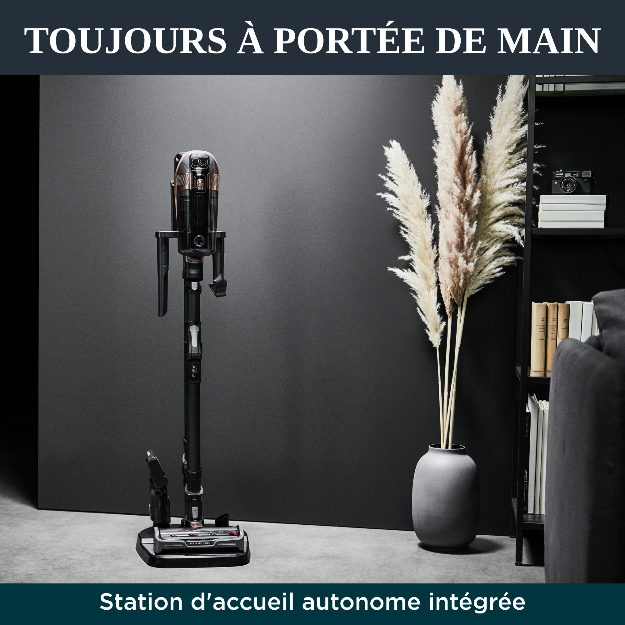 X-Force Flex 15.60 RH99F1 Aspirateur balai - 230 AirWatts - 80 min d'autonomie - 0,9L