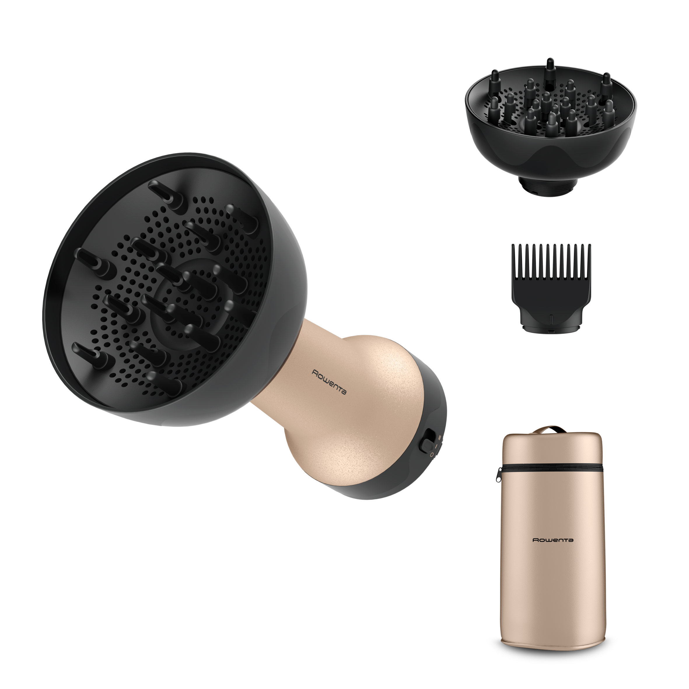 Curl Harmony, Sèche-cheveux diffuseur 3-en-1, Cheveux bouclés