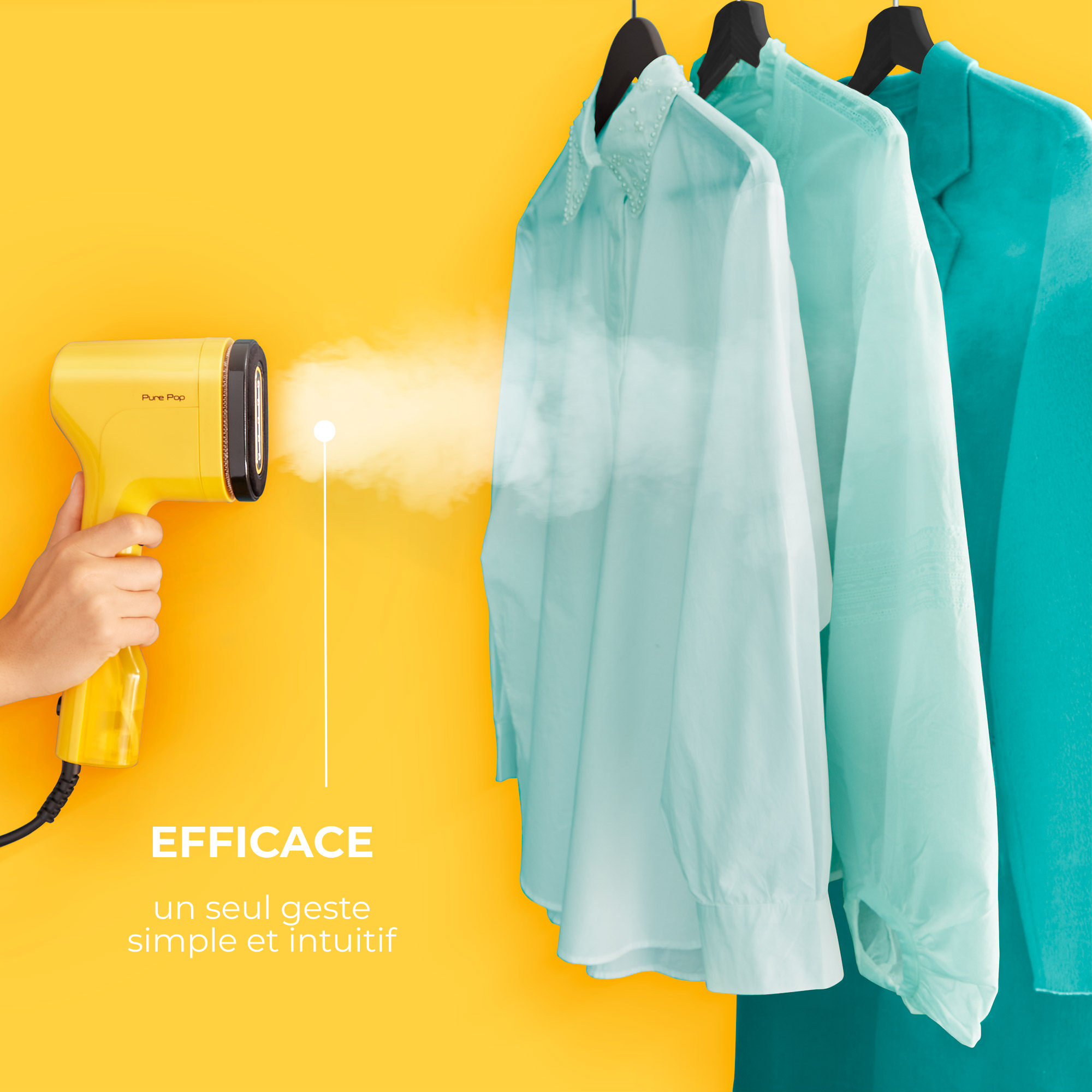 Pure Pop DT2026 Défroisseur vapeur - 1.300W - Débit de vapeur 20g/min